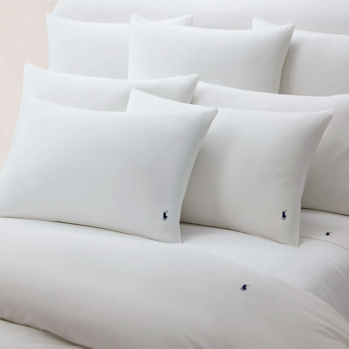 Standard Pillowcase with Polo Player - White image