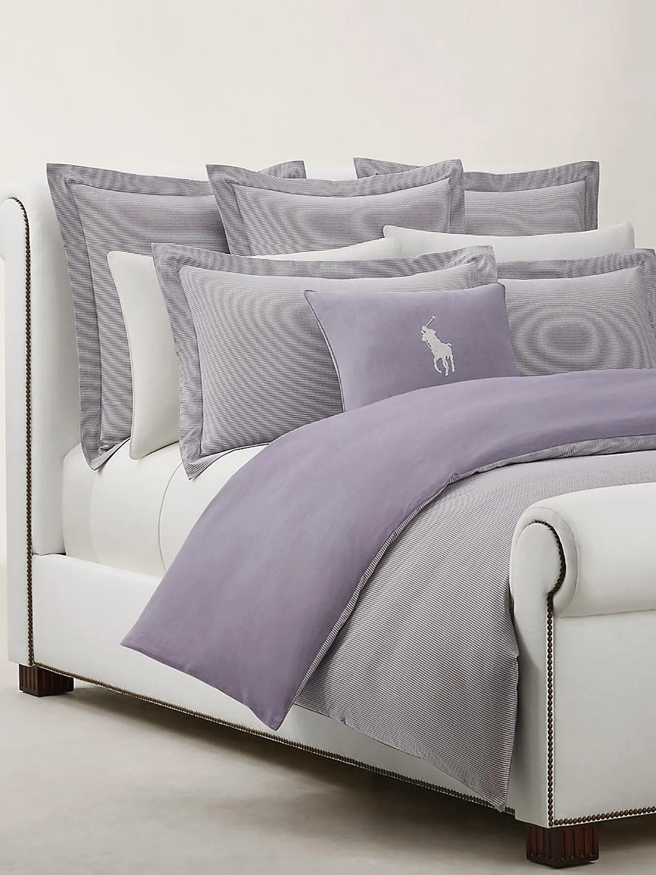 Super King Oxford Flat Sheet - Purple