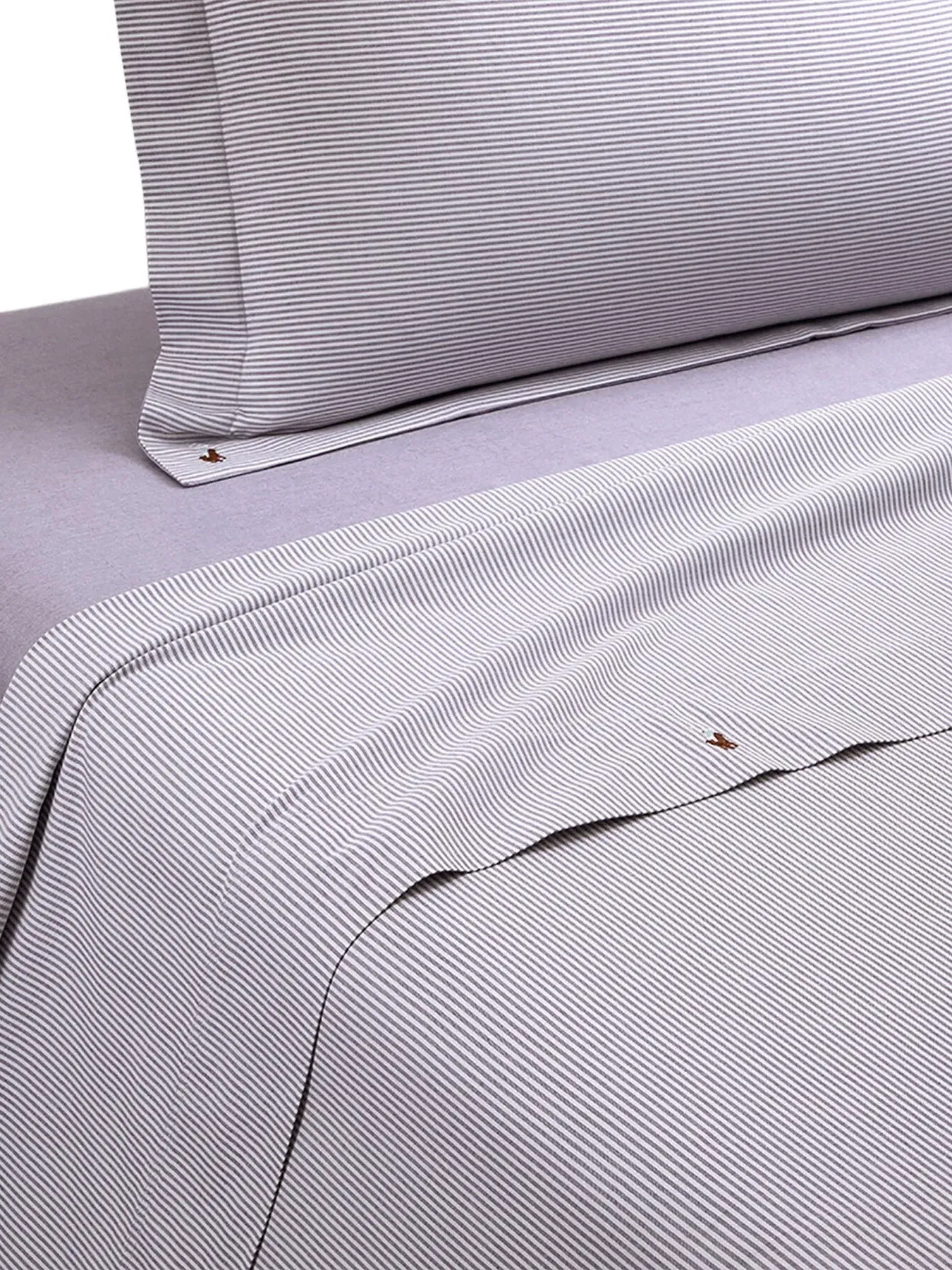 Super King Oxford Flat Sheet - Purple