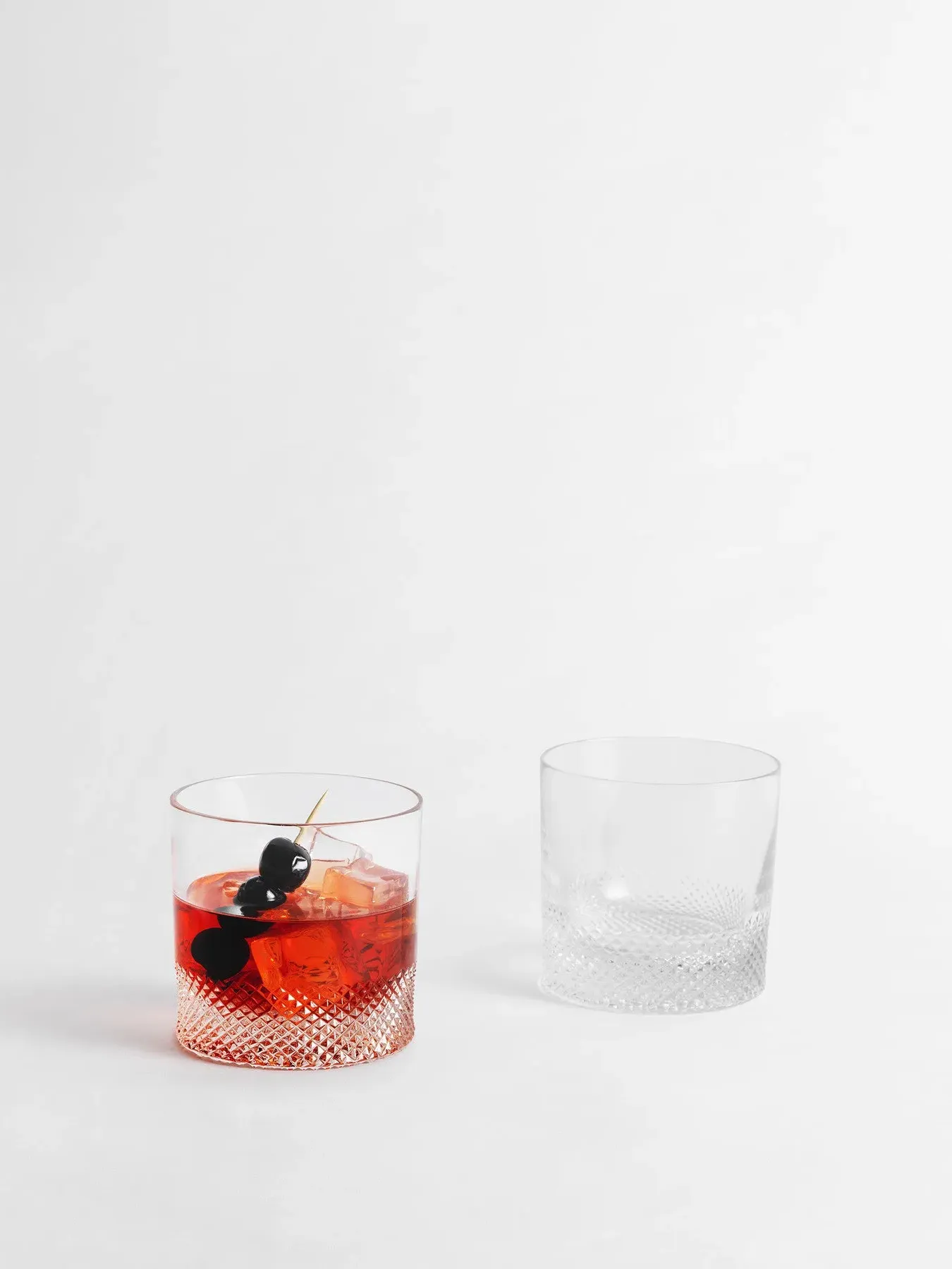 Double Old Fashioned Glass - Clear, Crystal