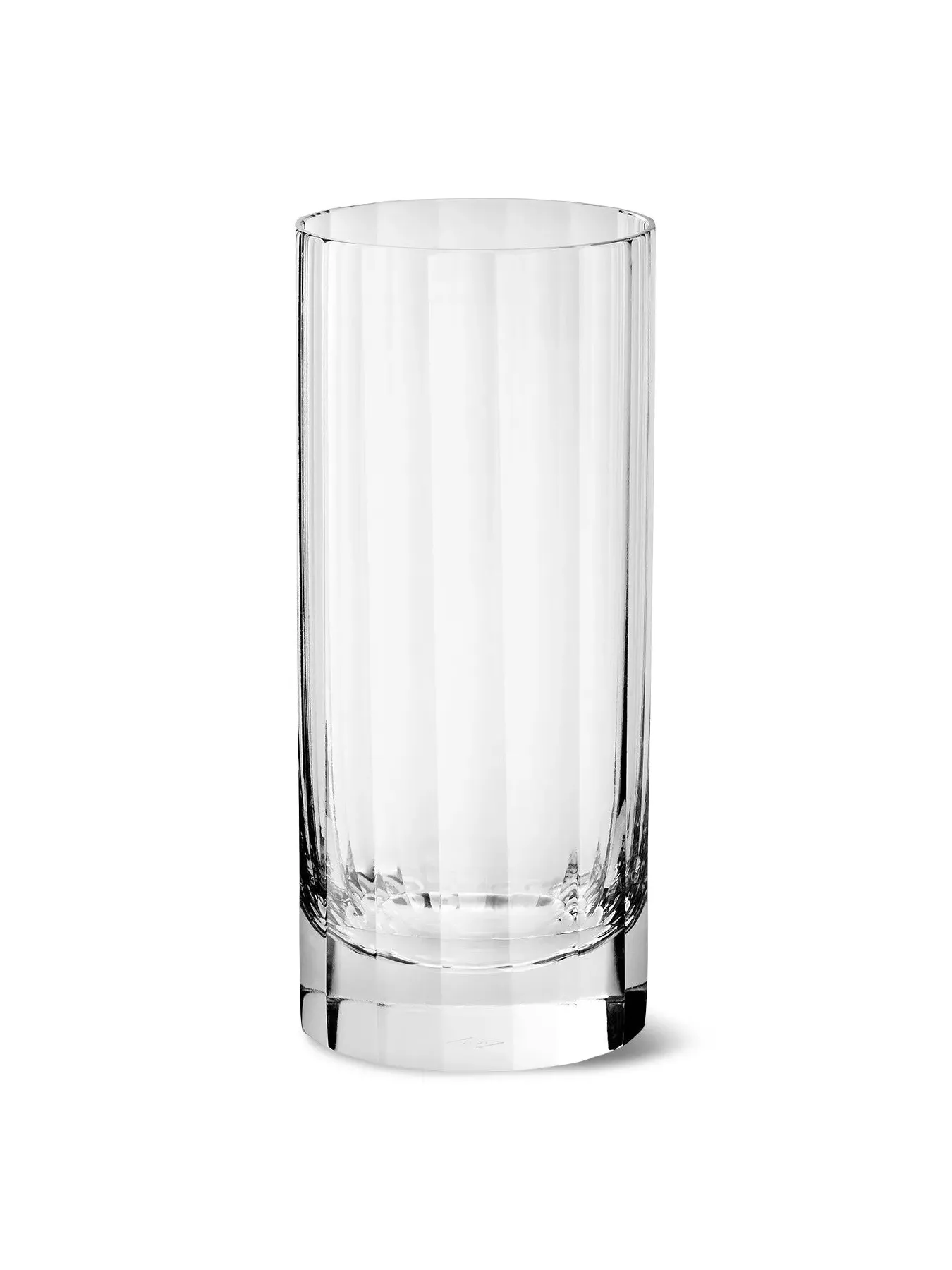 Fluted Highball Glass - Clear, Crystal image