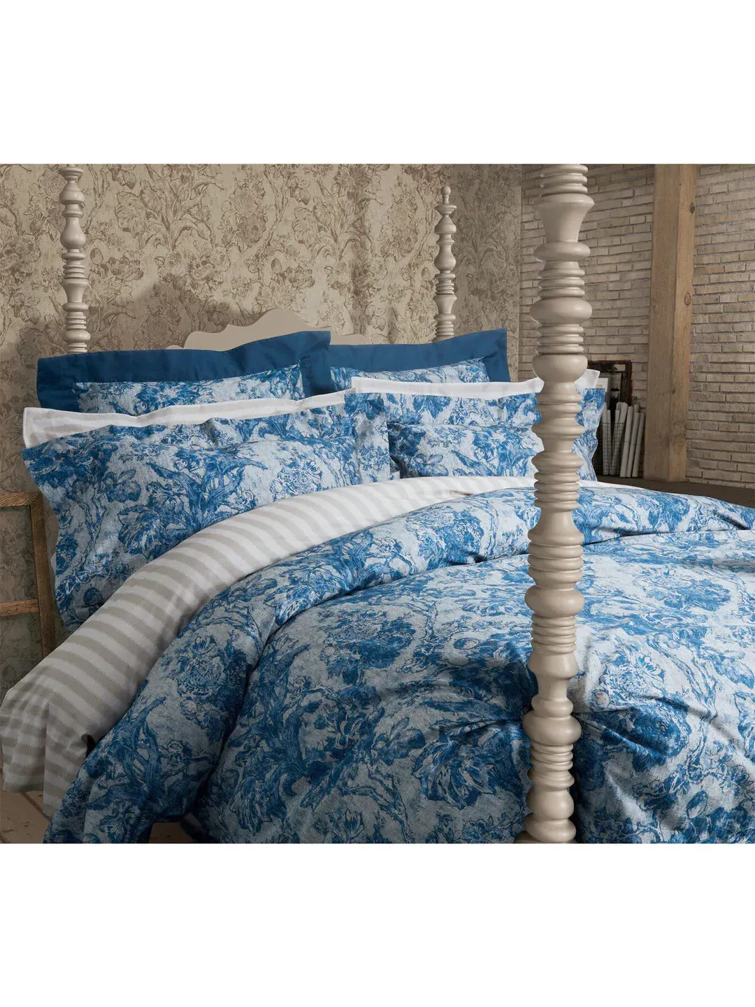 Fringed Tulip Duvet Set with Pillowcase - Cotton