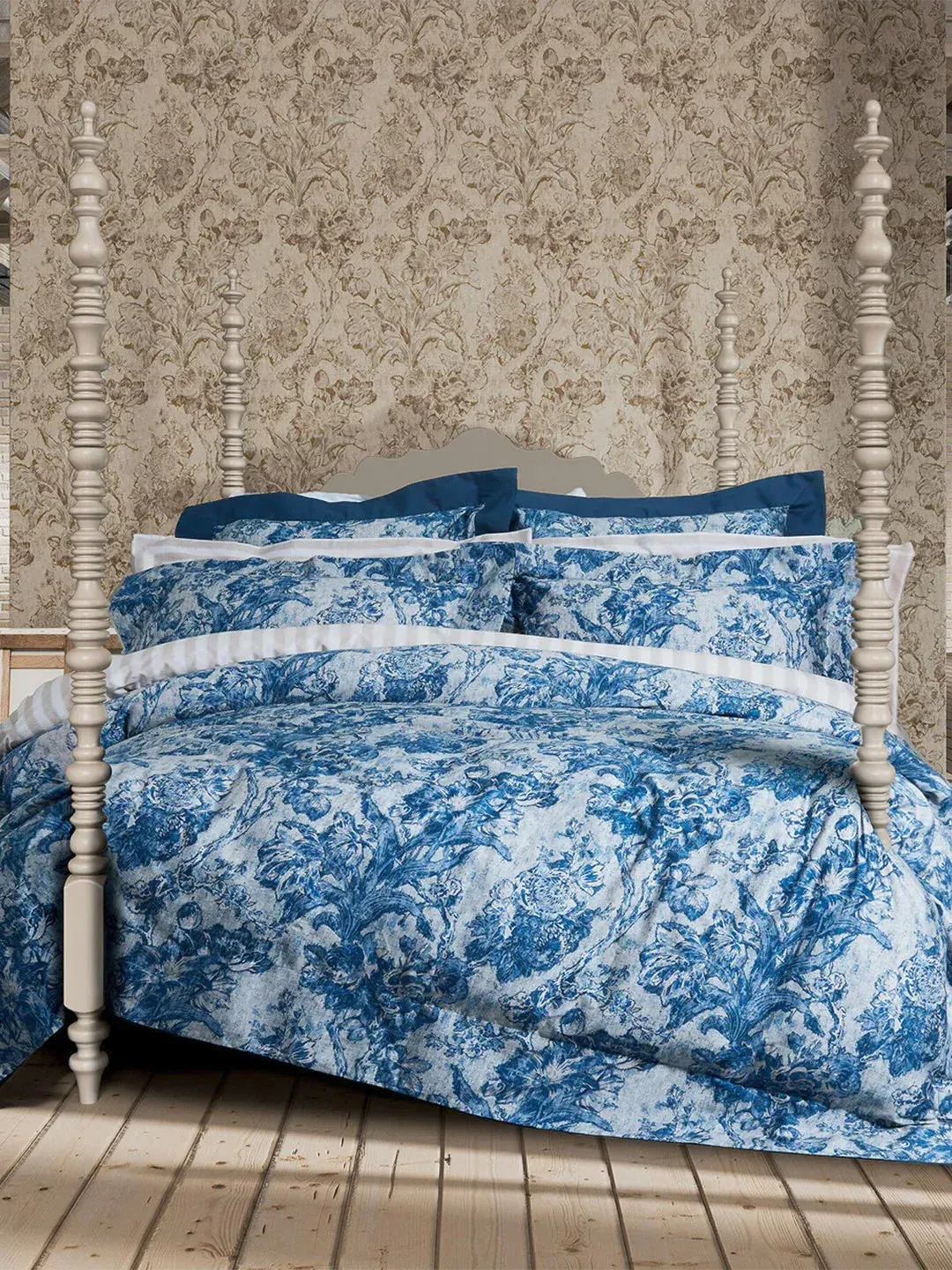 Fringed Tulip Duvet Set with Pillowcase - Cotton