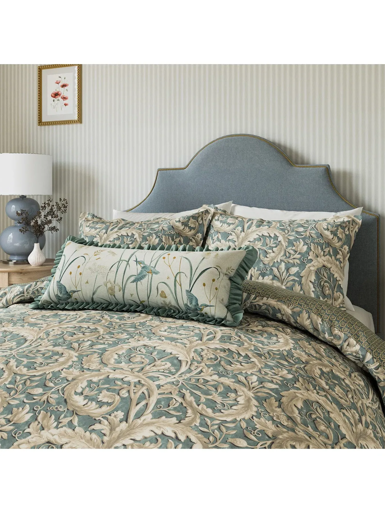 Super King Duvet Cover Set - Soft Teal