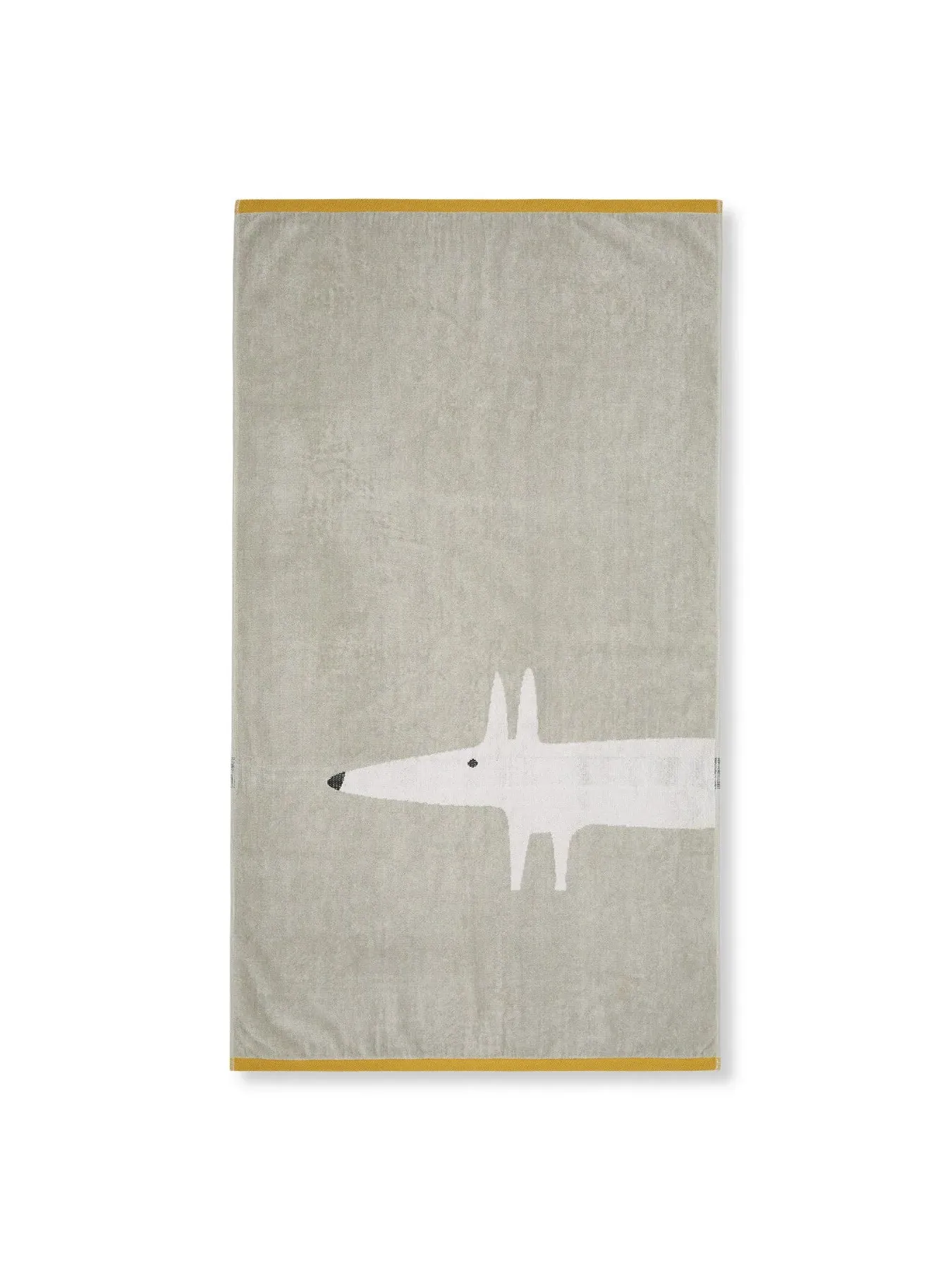 Bath Towel with Fox Design - Denim