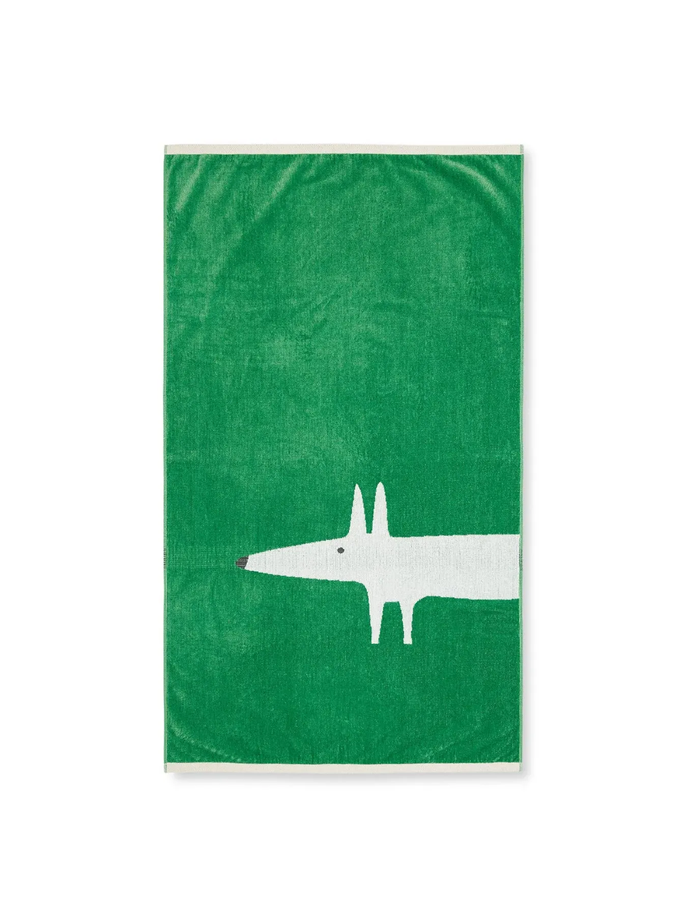 Guest Towel with Fox Design - Mint Leaf image