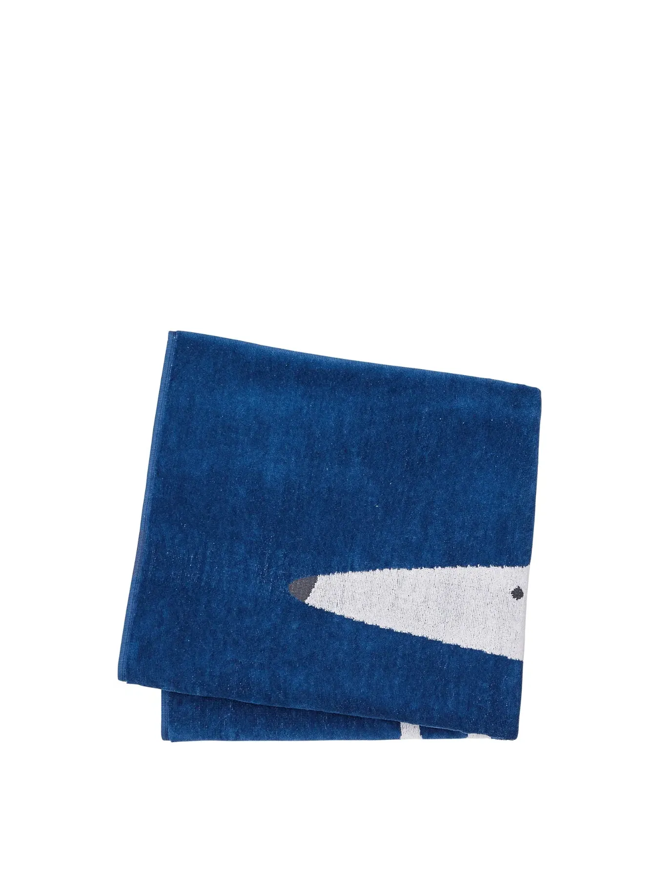Hand Towel with Fox Design - Pebble