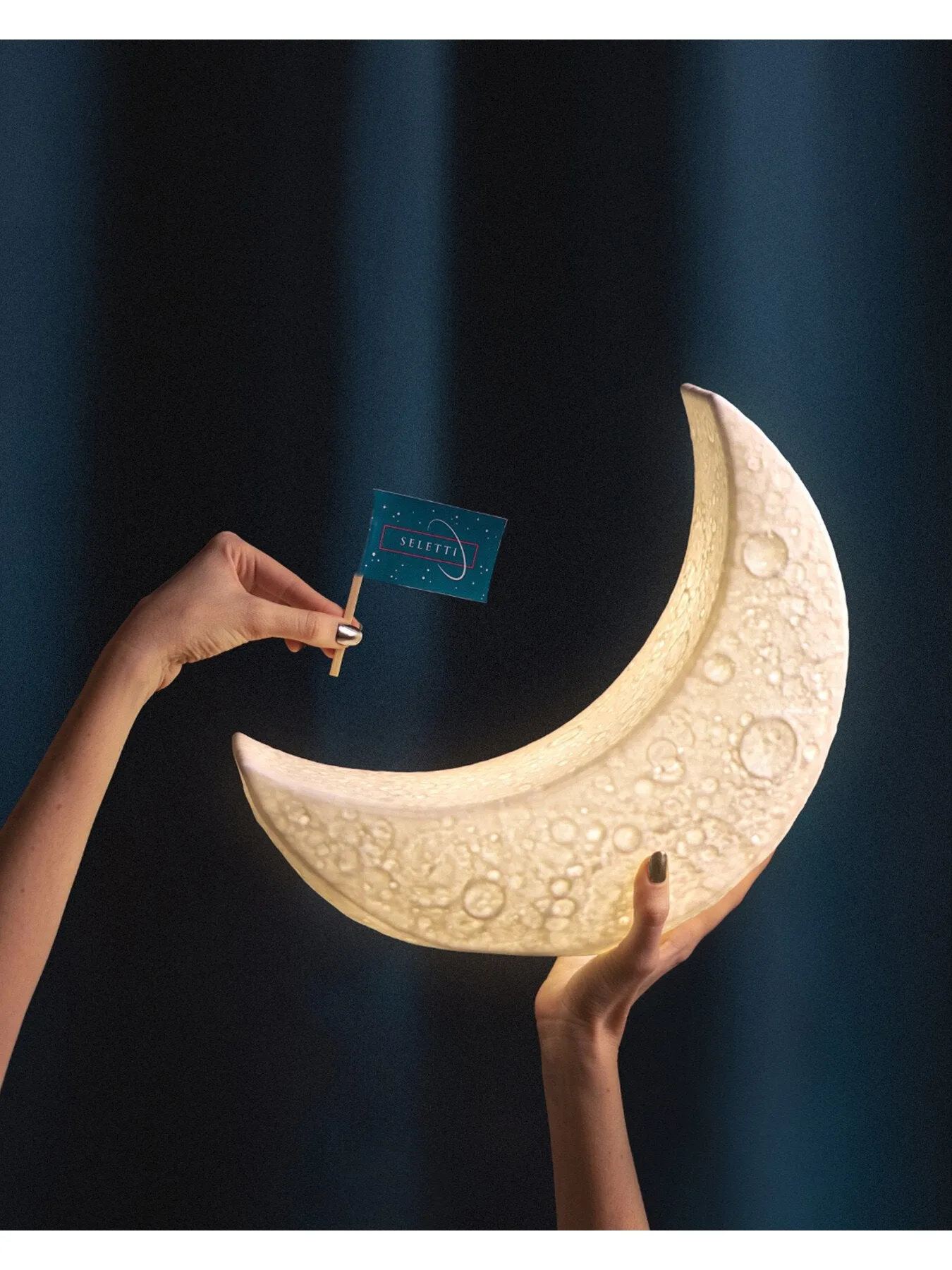 Moon Table Lamp - White, Porcelain