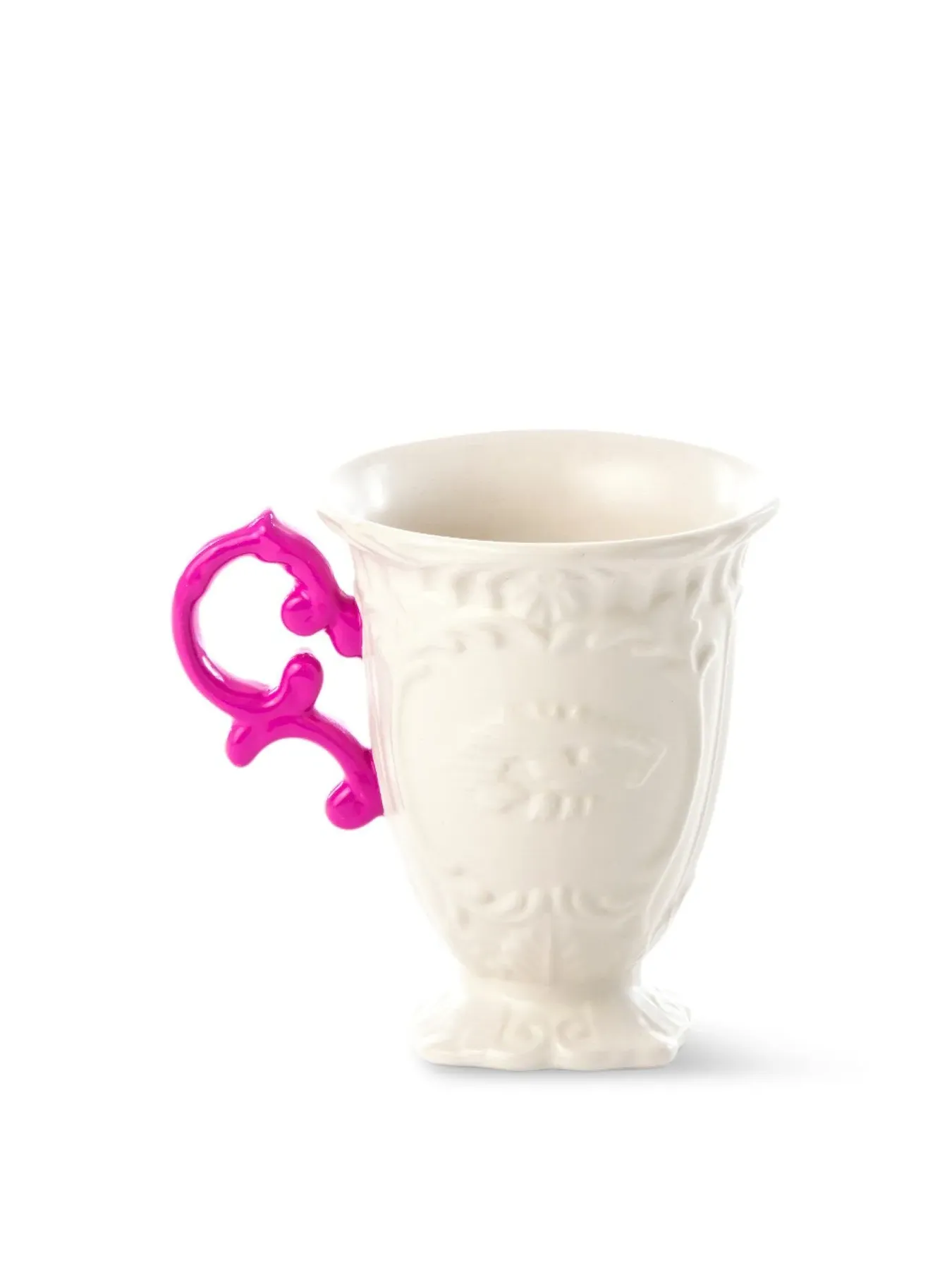 Porcelain Mug with Color Accent - Fuchsia image