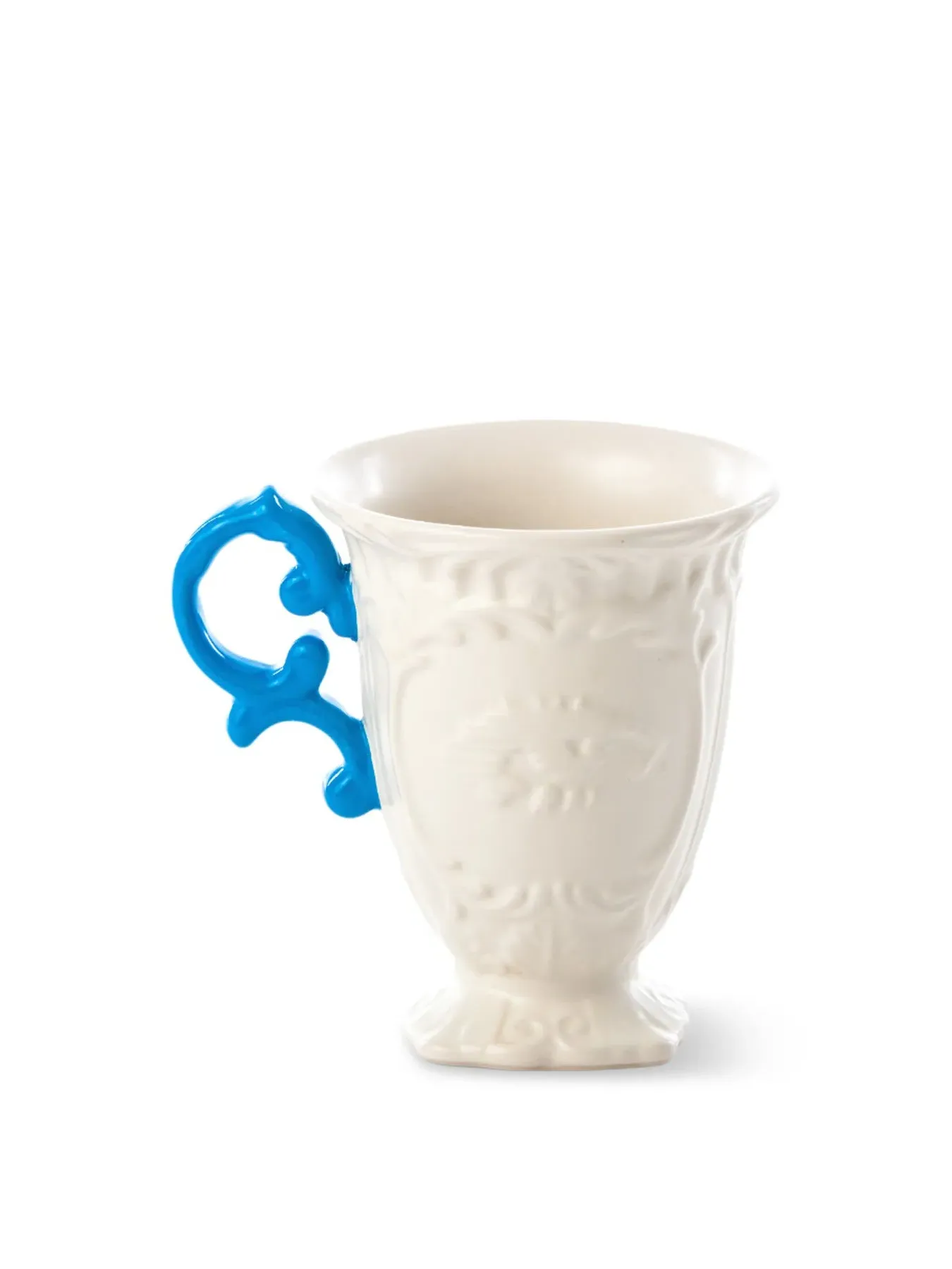 Porcelain Mug with Colored Rim - Light Blue image