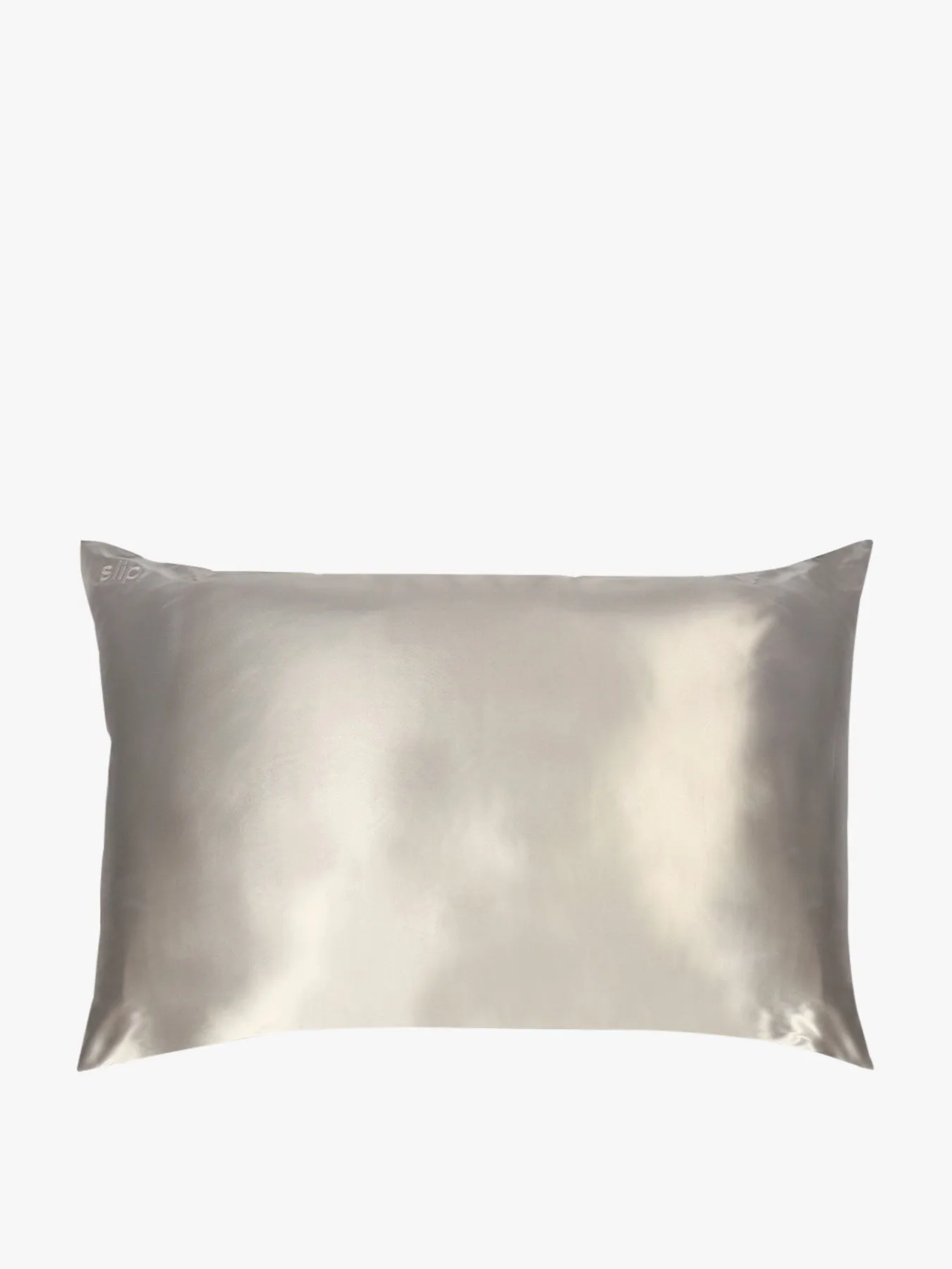 Queen Pillowcase - Silver, Pure Silk