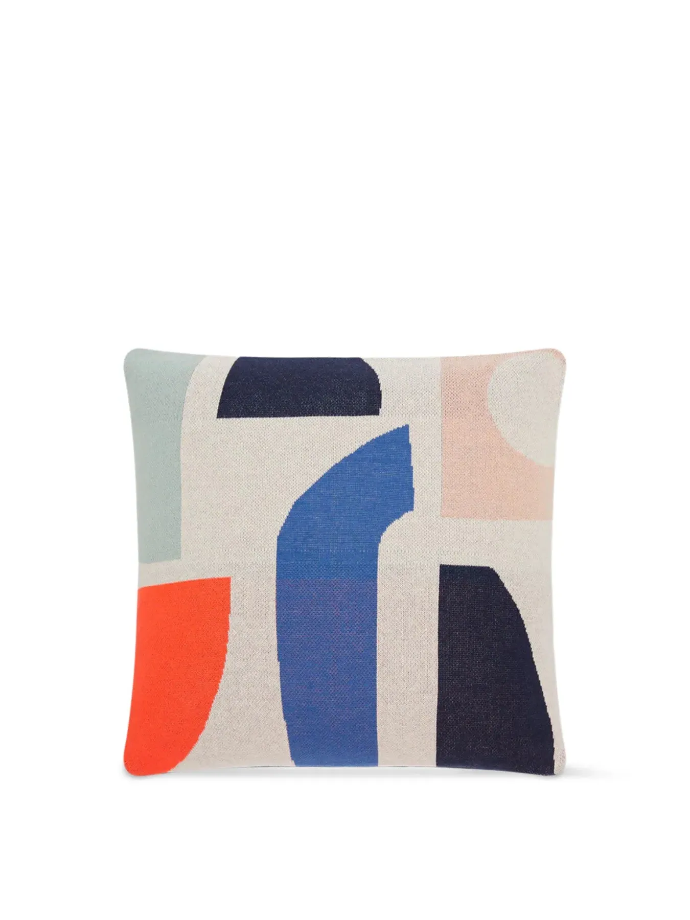 Filled Cushion with Geometric Design - Multi image