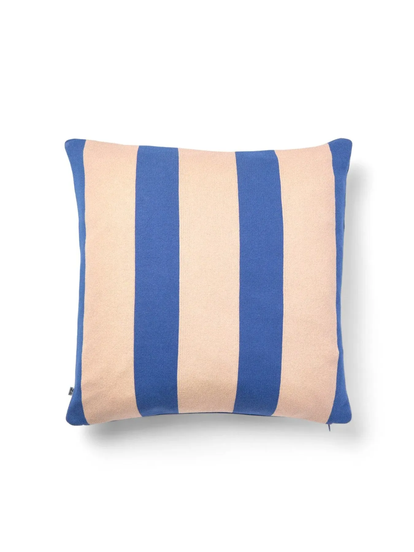 Striped Filled Cushion - Cobalt image