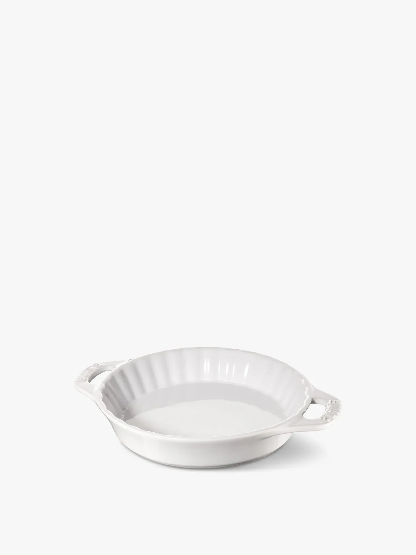24cm Pie Dish - White, Ceramic image