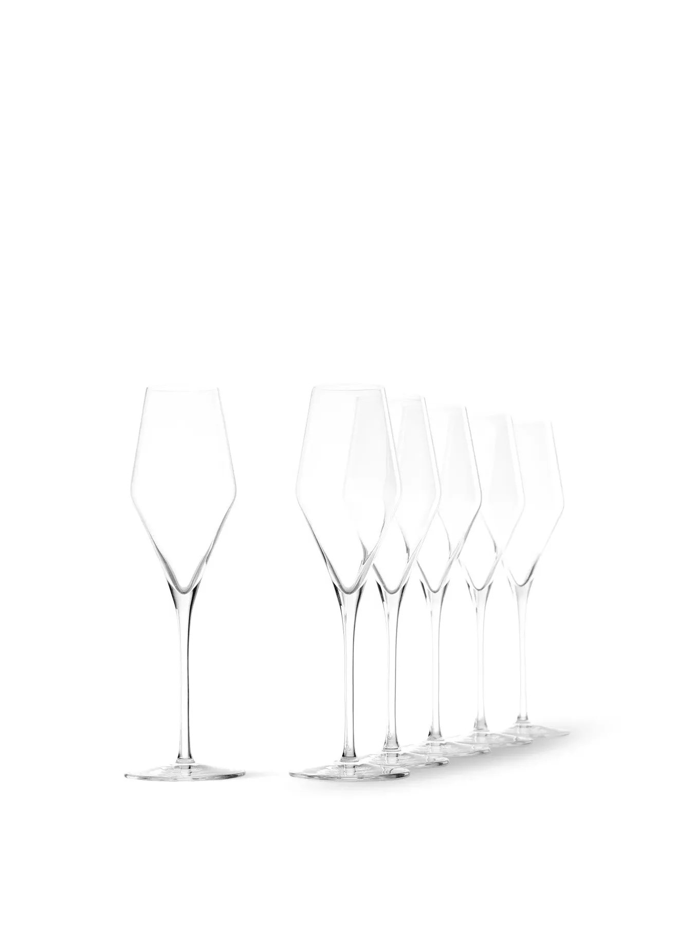 6-Piece Champagne Flute Set - Clear Glass image