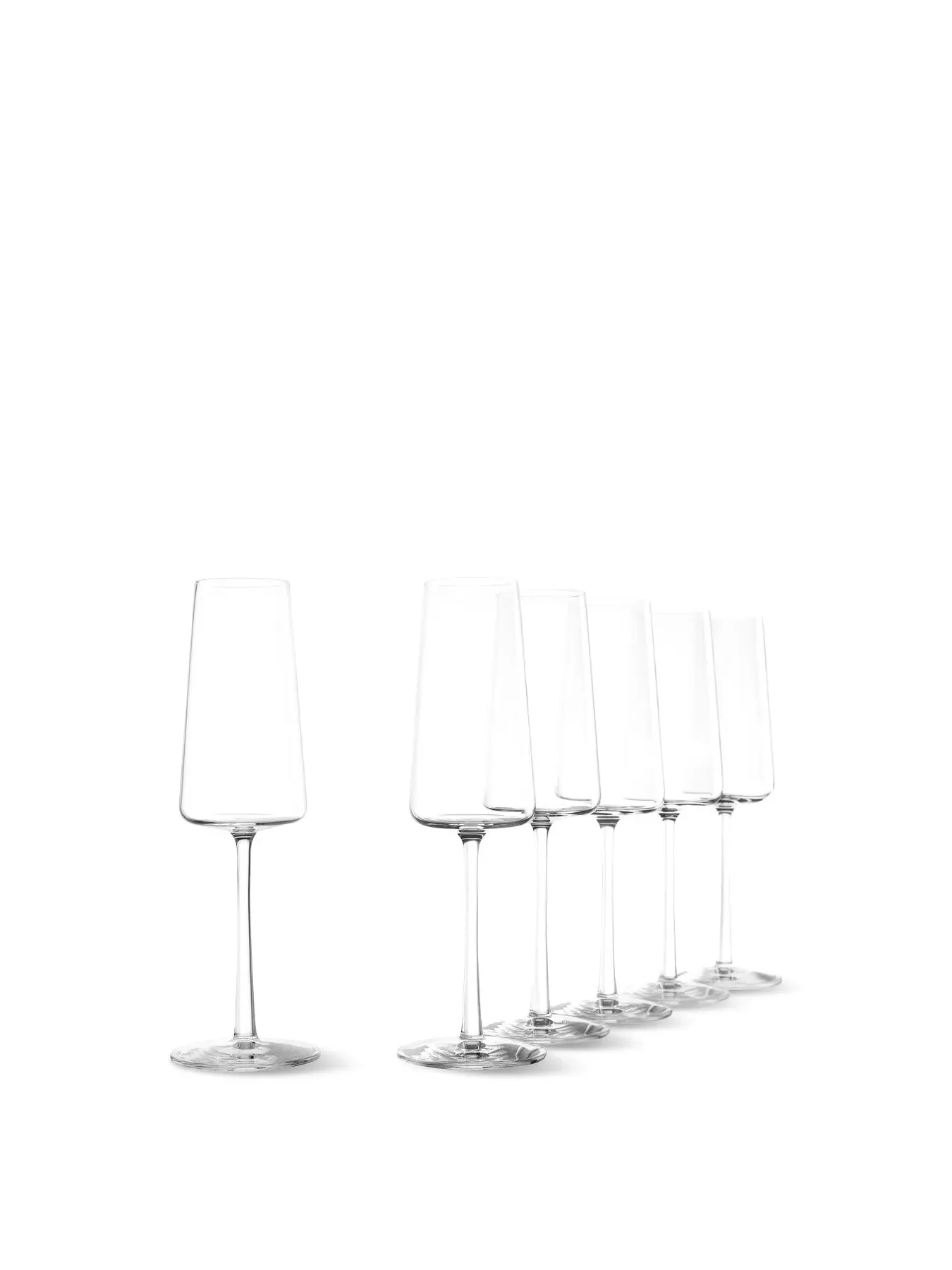 6-Piece Champagne Flute Set - Clear, Glass image
