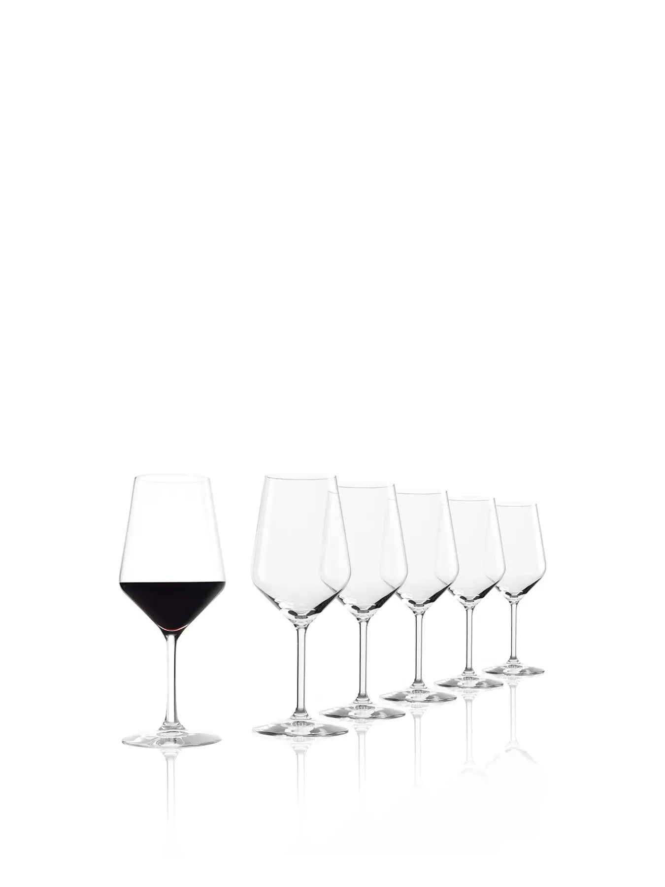 6-Piece Red Wine Glass Set - Clear, Crystal