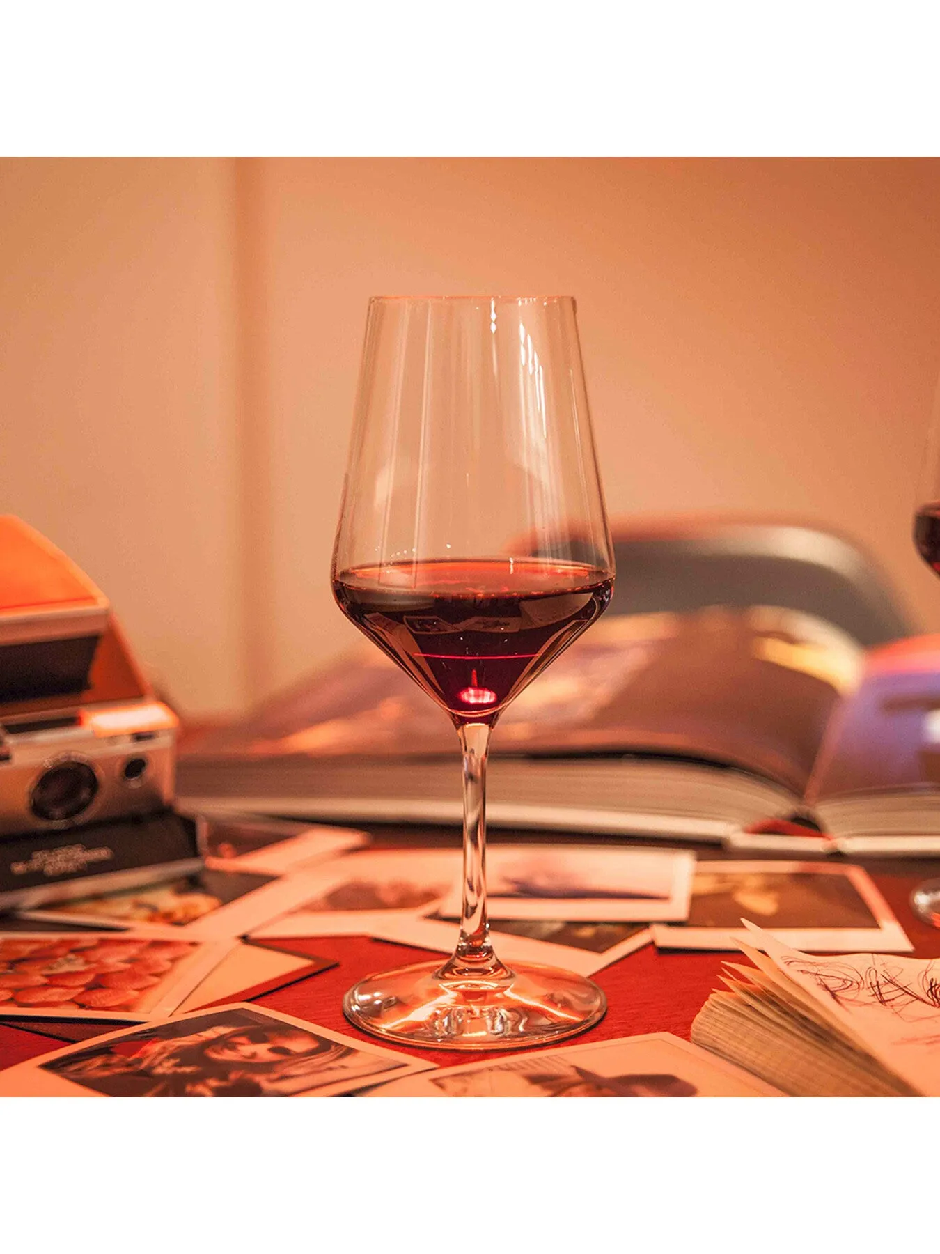 6-Piece Red Wine Glass Set - Clear, Crystal