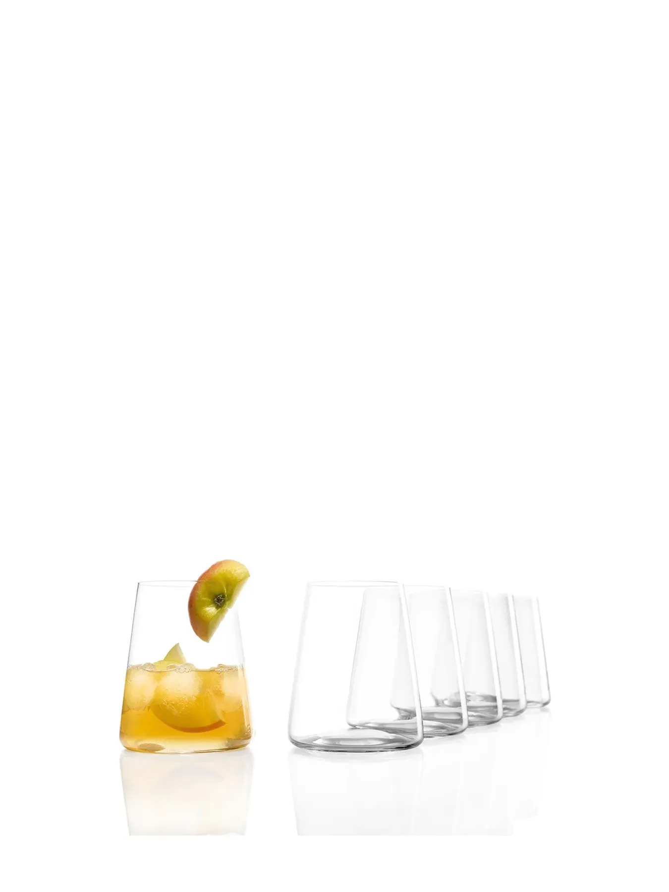 6-Piece Stemless Wine Glass Set - Clear, Glass