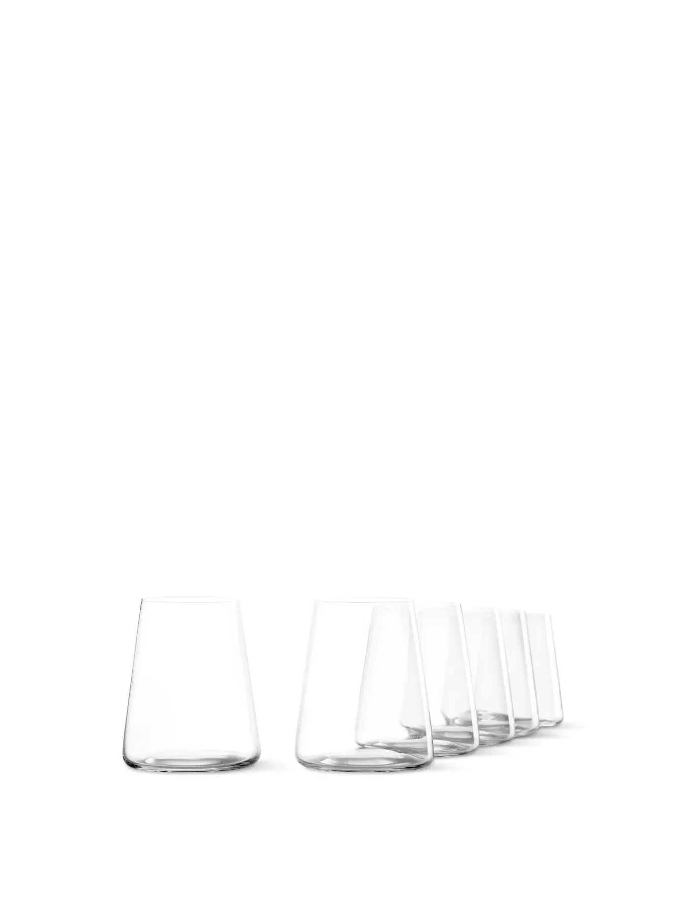 6-Piece Stemless Wine Glass Set - Clear, Glass image