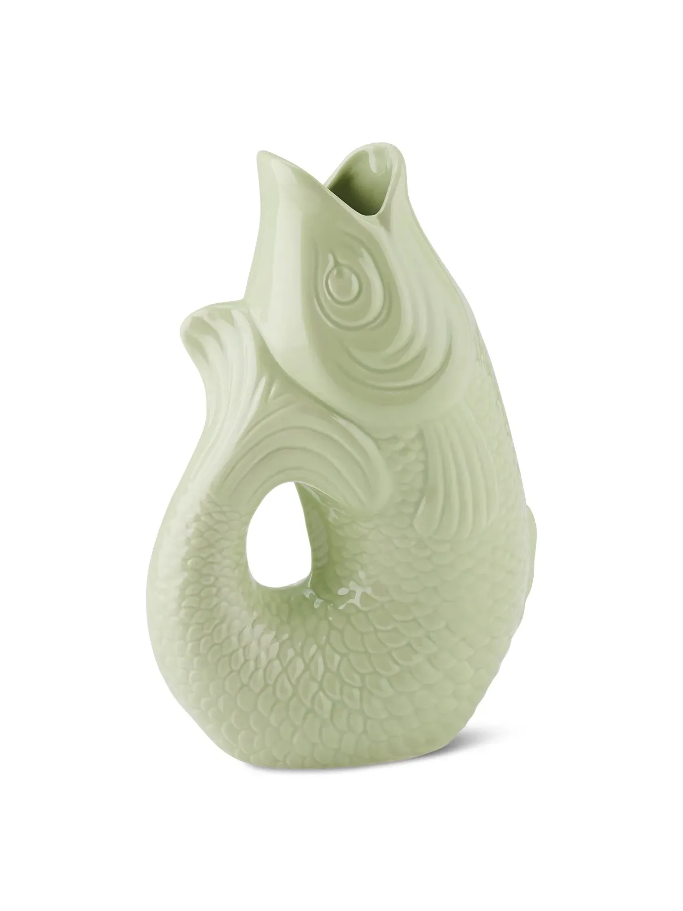 Fish Vase 1.2L - Seafoam, Glass image