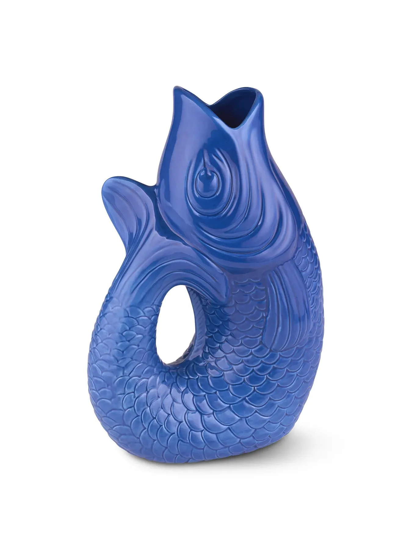 Fish Vase 2.7L - Azure, Glass image