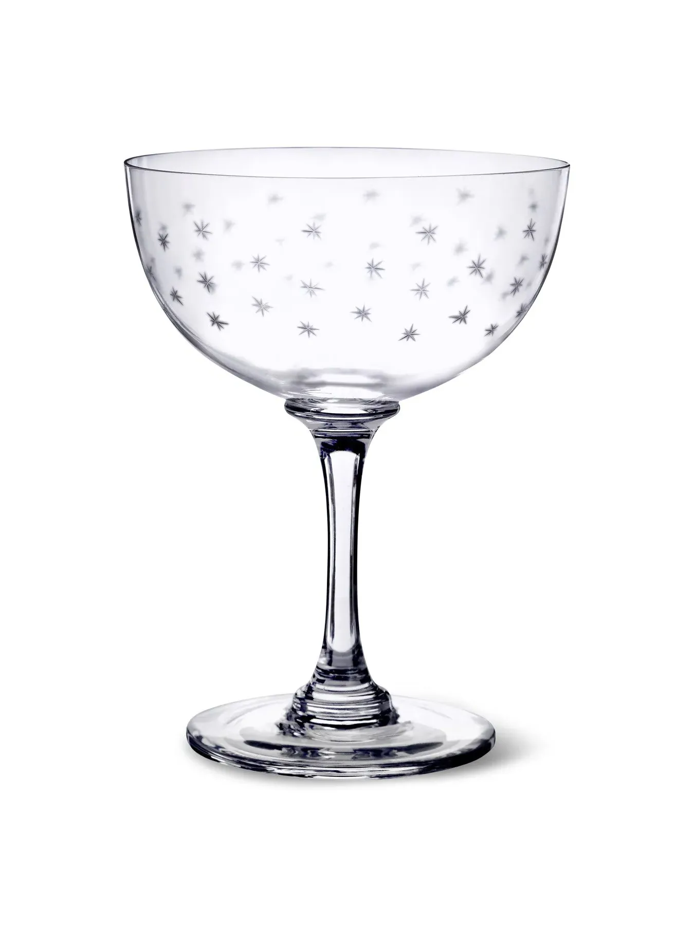 2-Piece Champagne Saucers - Crystal Glass image