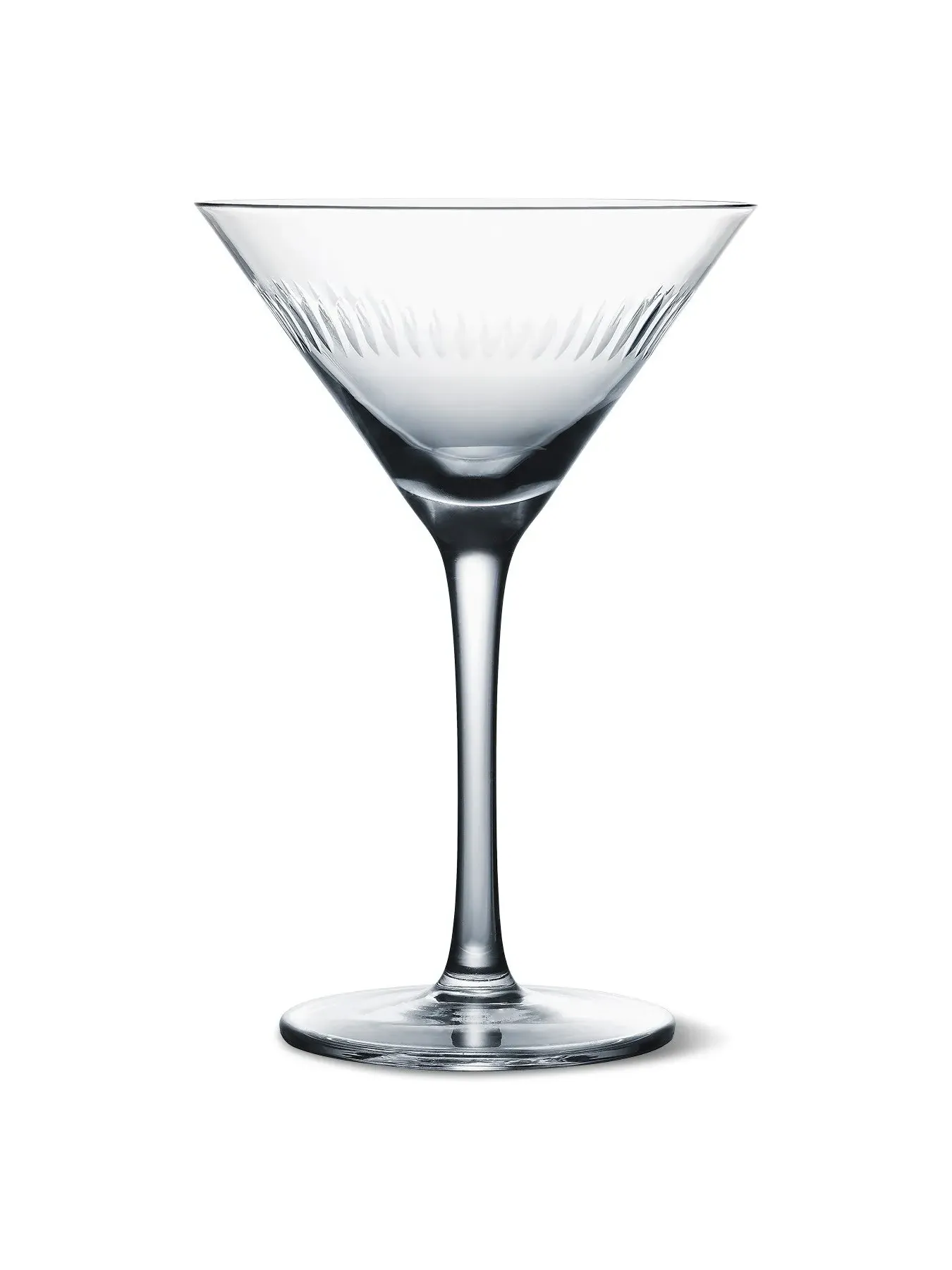 Martini Glasses Set with Spear Design - Crystal image