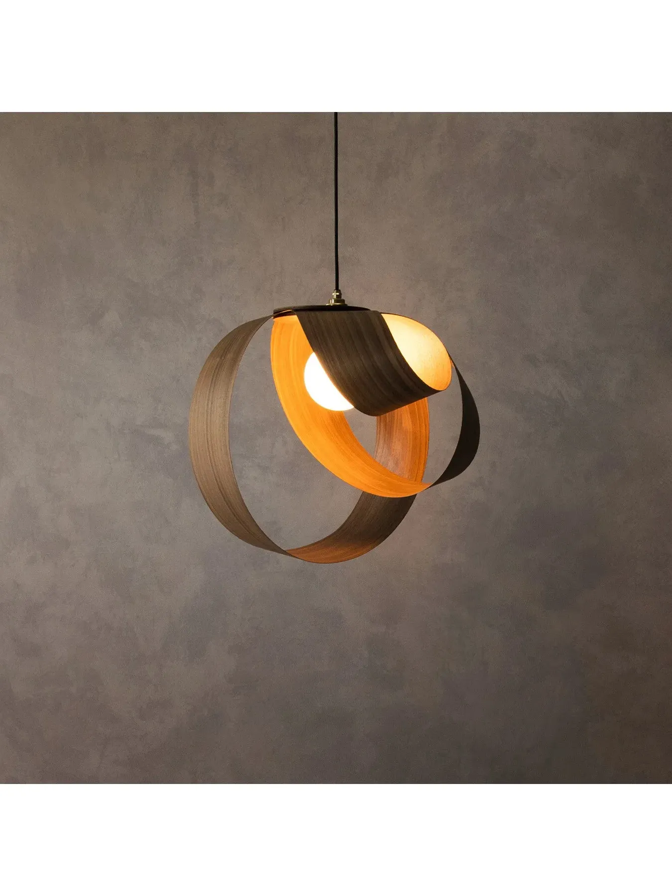 Large Pendant Light - Walnut, Wood