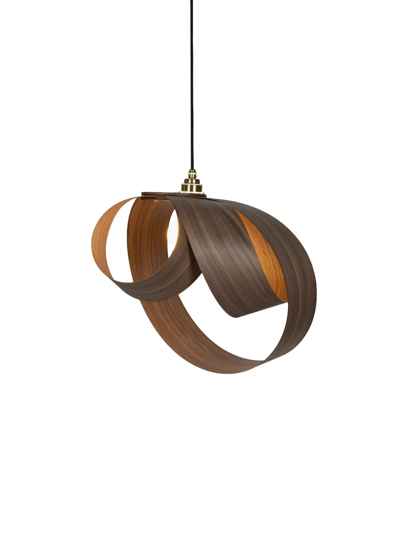 Pendant Light with Asymmetric Design - Walnut image