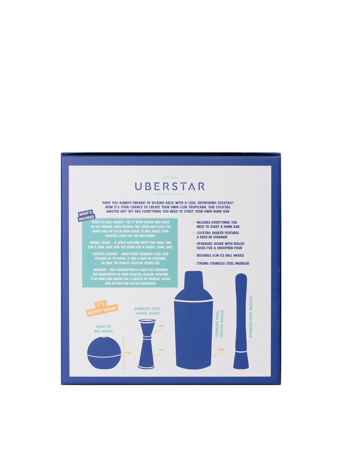 Cocktail Master Gift Set - Silver, Steel