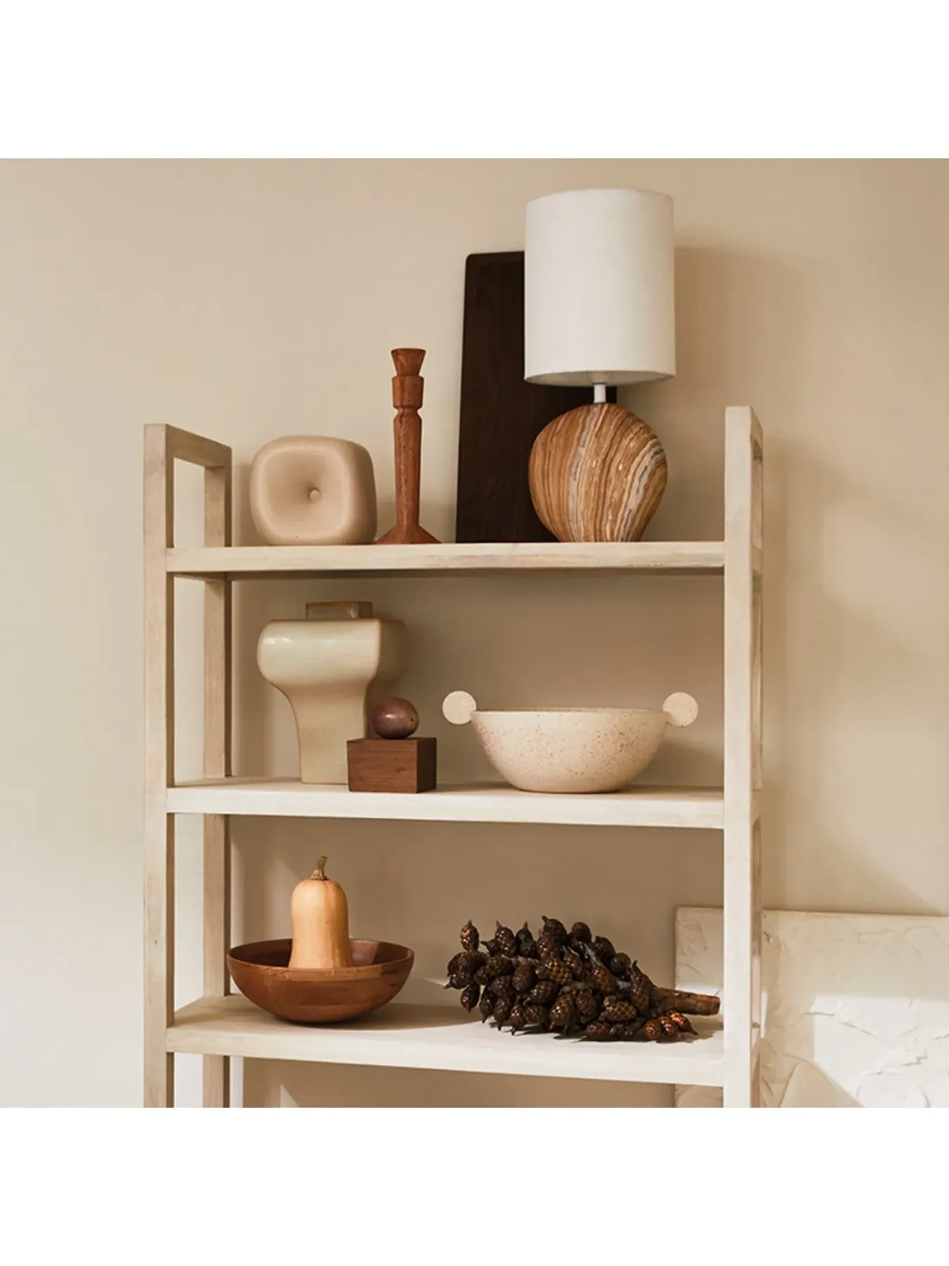 Vita Table Lamp 48cm - Reddish, Ceramic