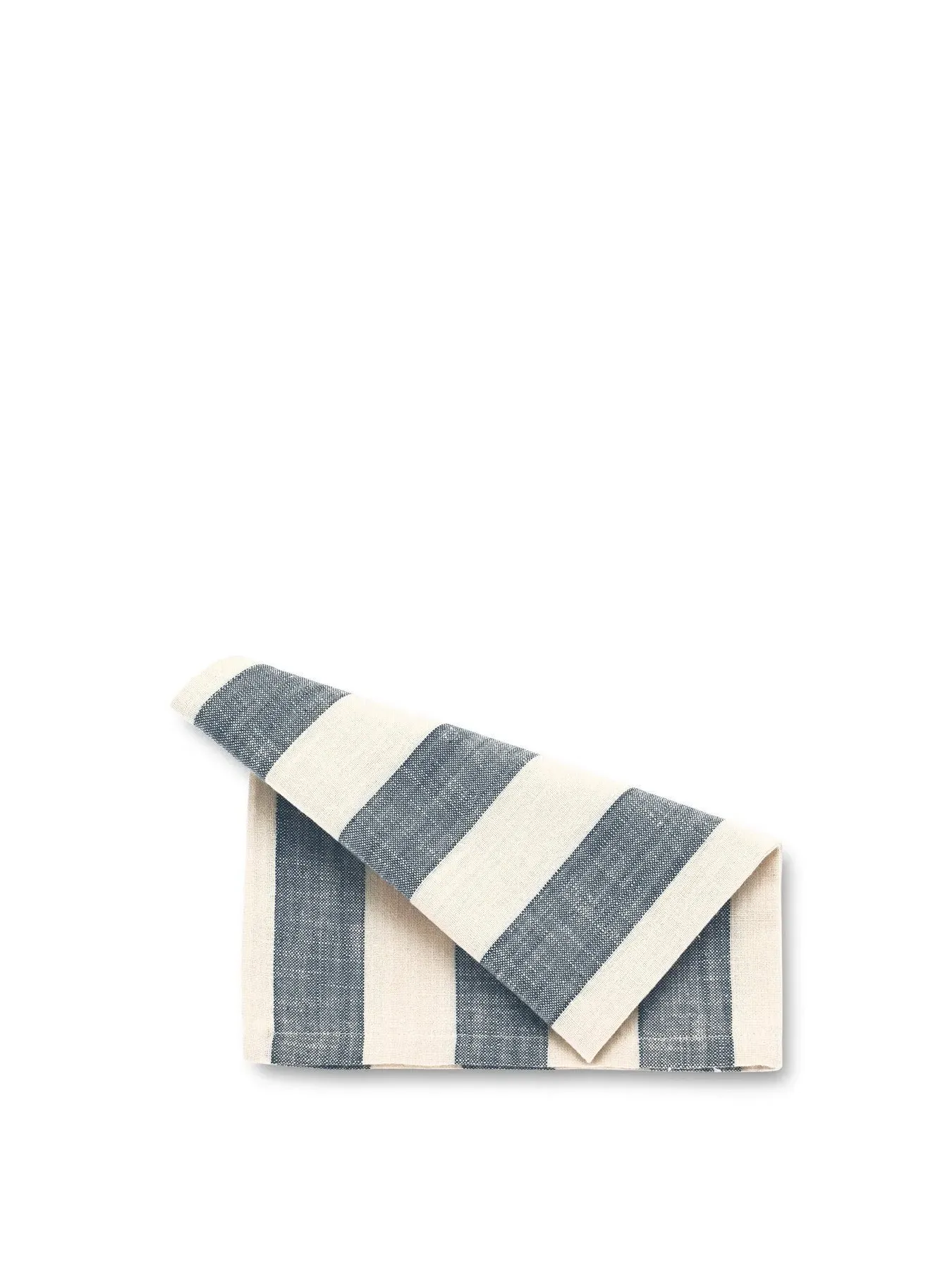 4-Piece Napkin Set Wide Stripe - Blue, Cotton image