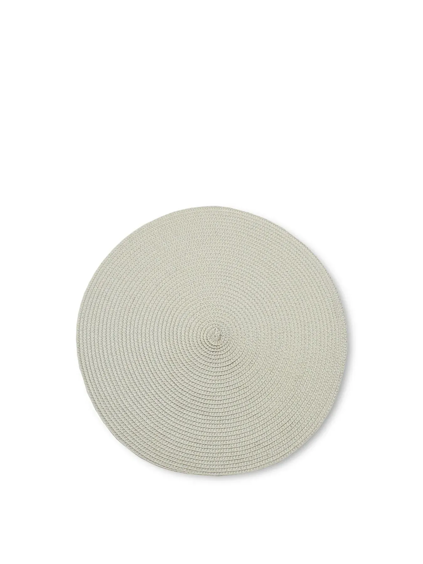 Circular Ribbed Placemat - Linen image
