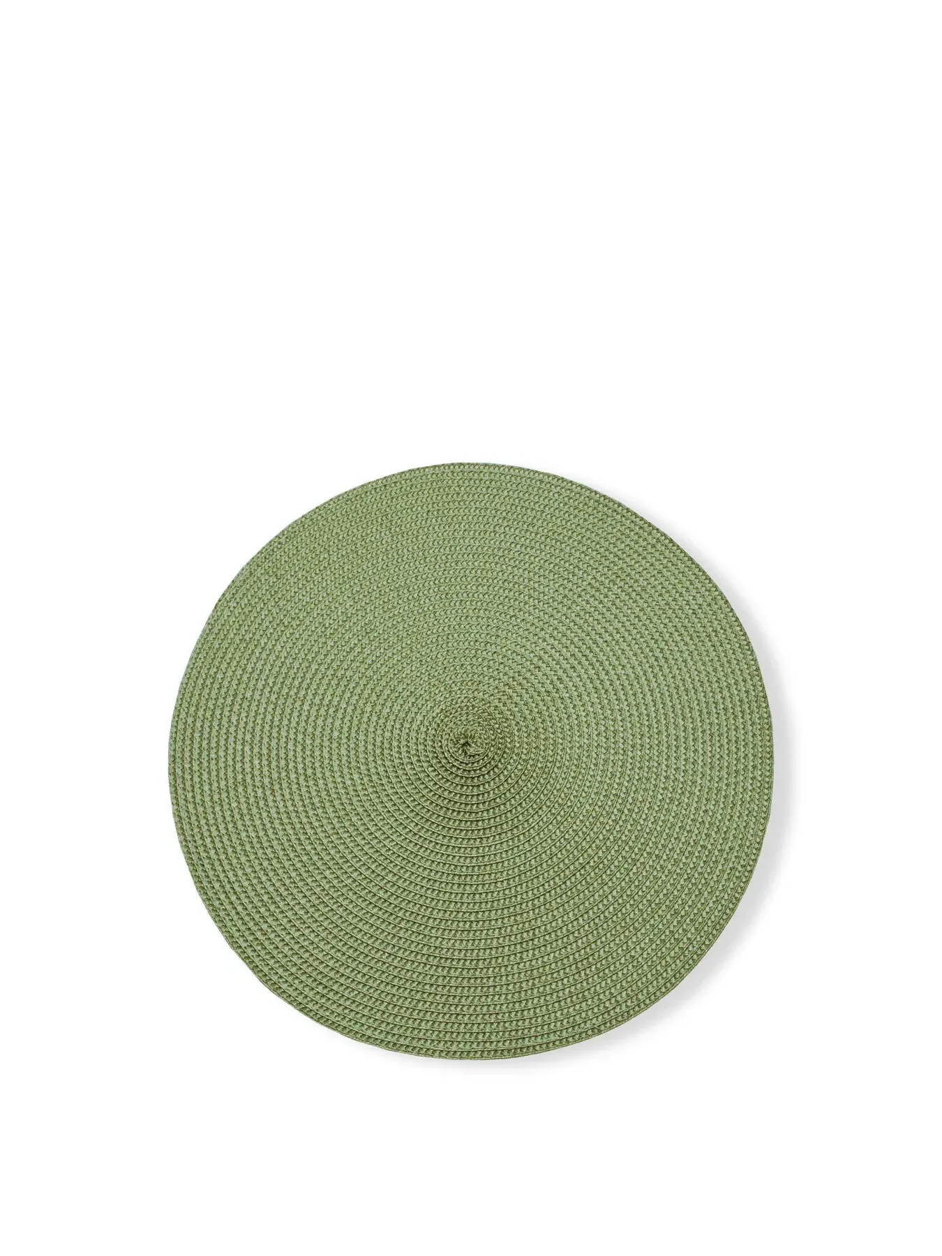Circular Ribbed Placemat - Olive image