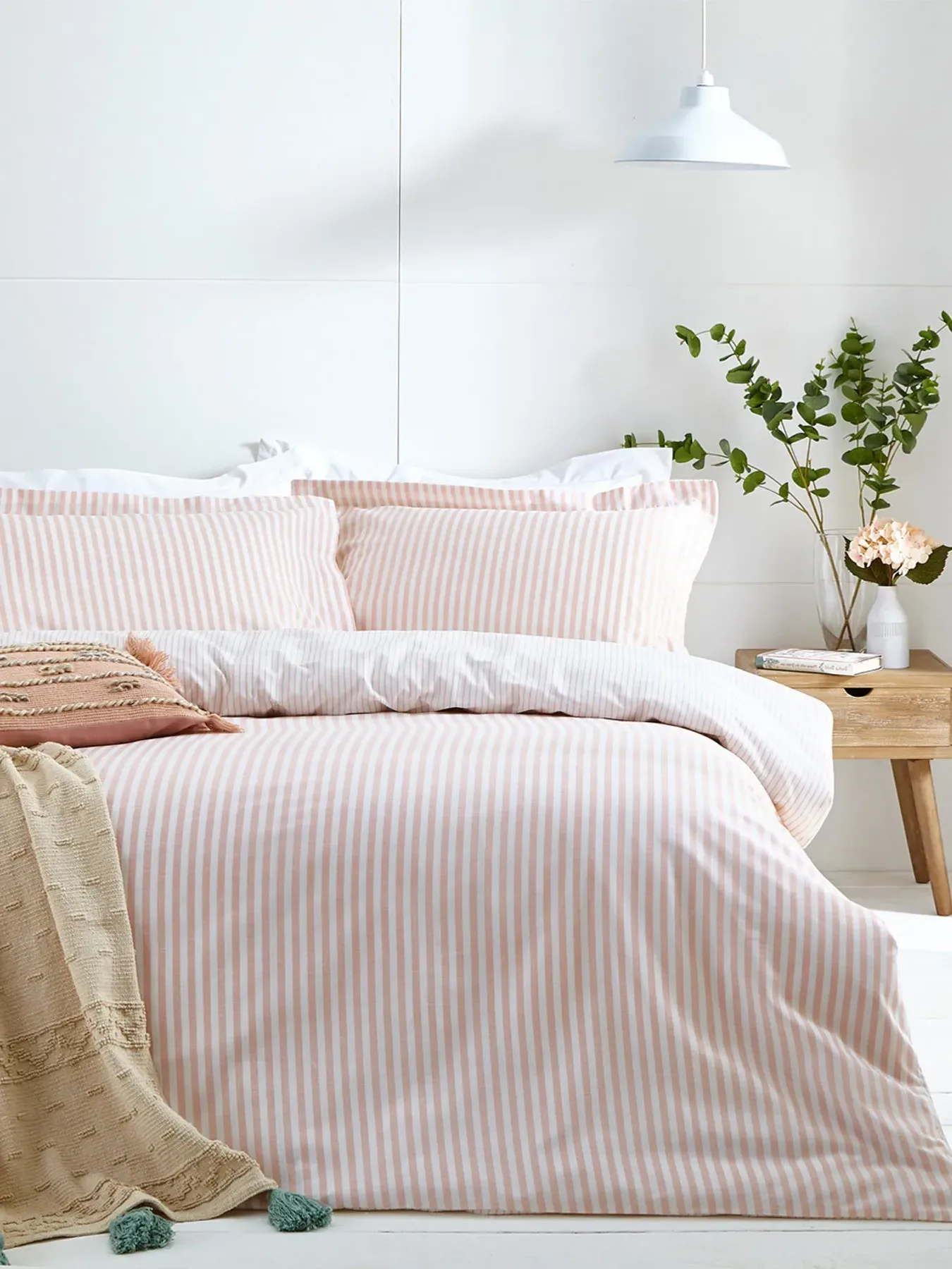 King Size Duvet Cover Set - Blush
