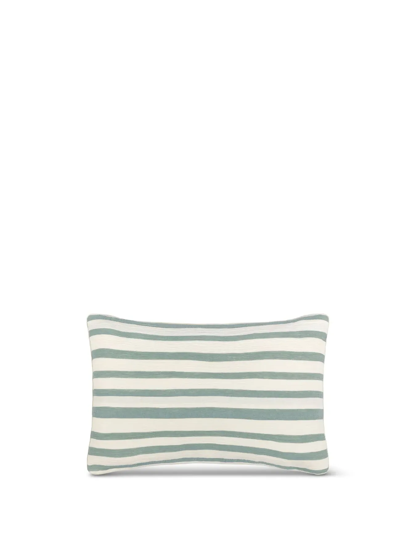 Rectangular Cushion Woven Stripe - Eucalyptus