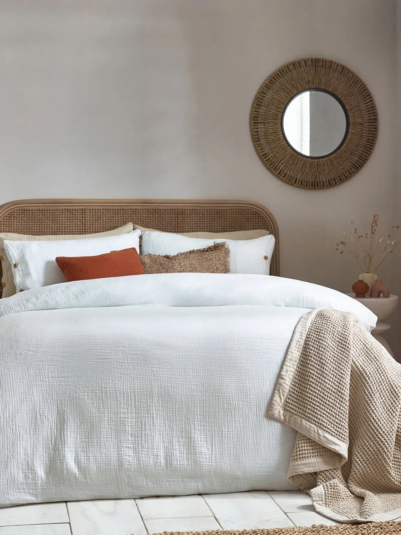 Superking Duvet Cover Set - White