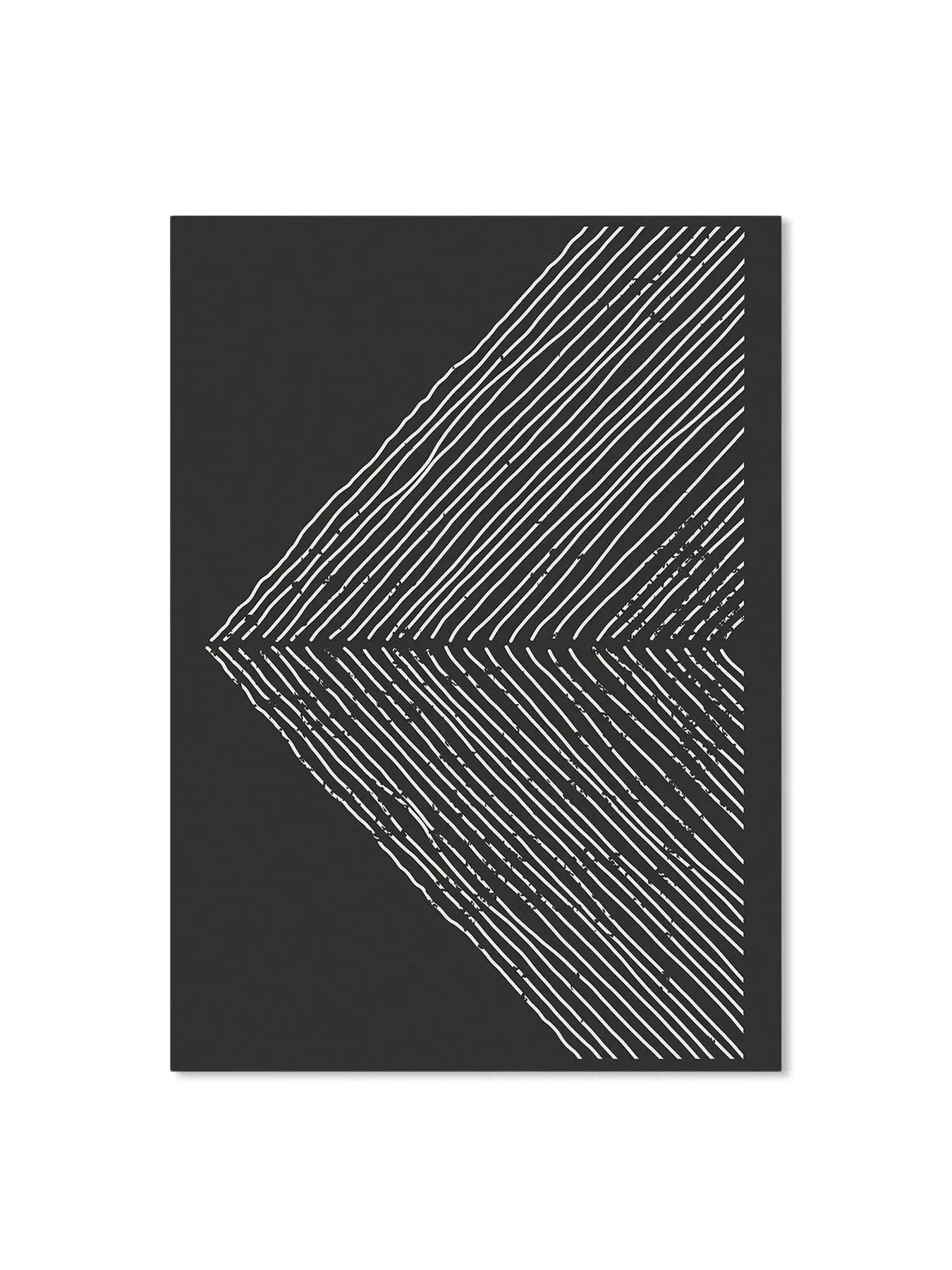 Abstract Wall Art Print - Black & White image