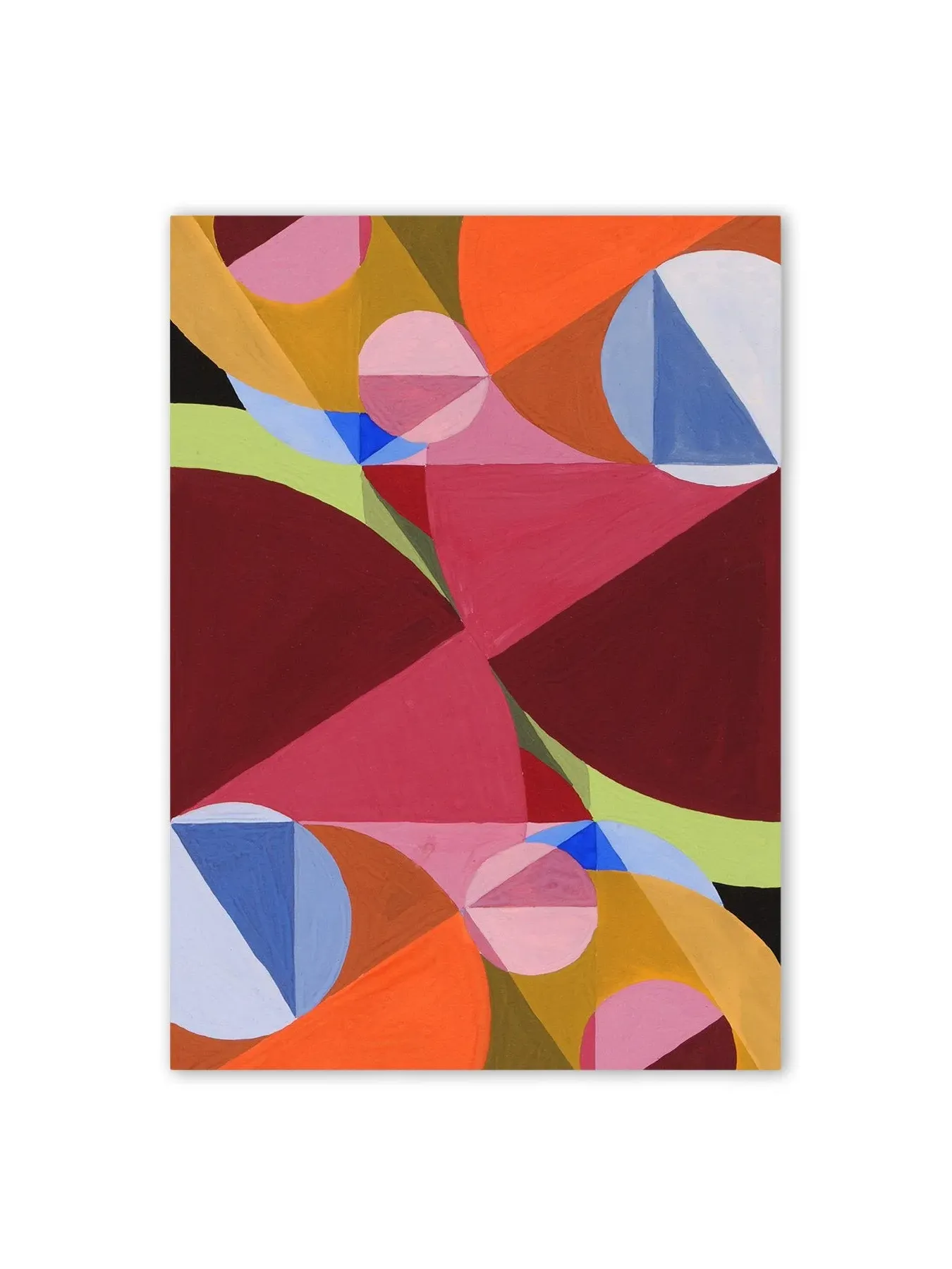 Abstract Wall Art with Mirrored Circles Design image