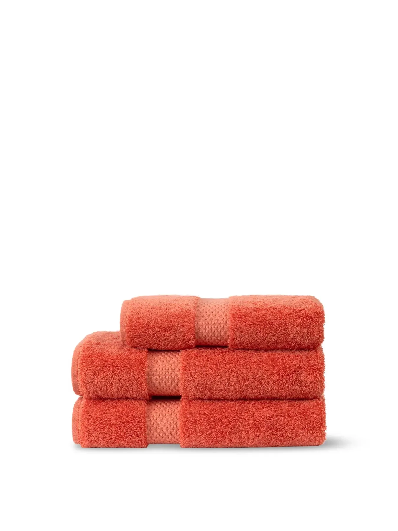 Bath Sheet Etoile Pattern - Coral