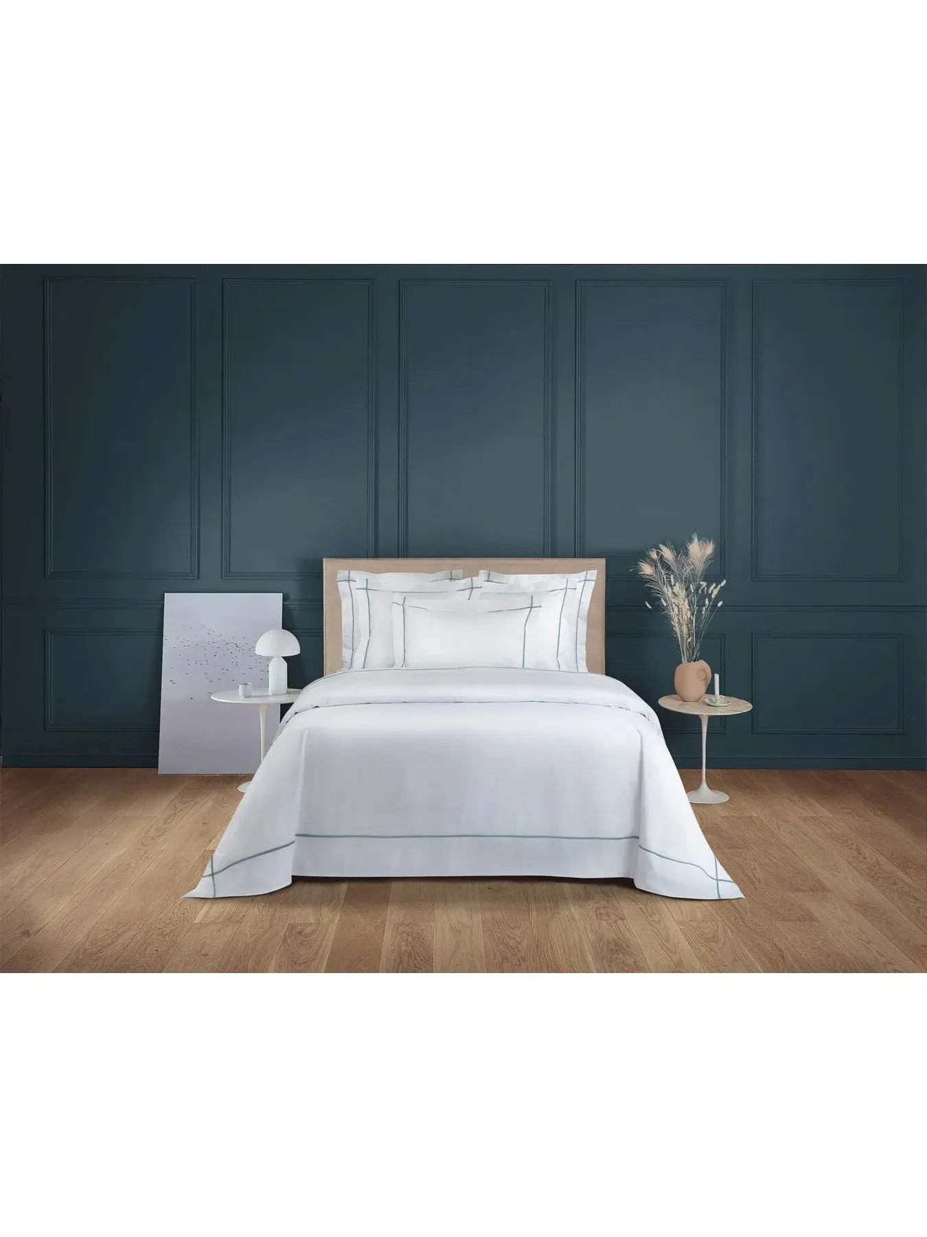 Double Fitted Sheet - Blanc