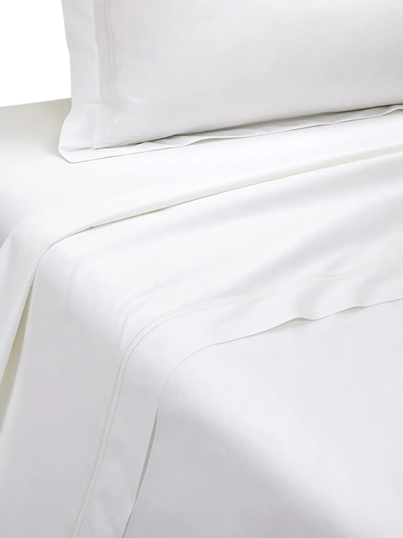 Double Flat Sheet - White, Cotton image