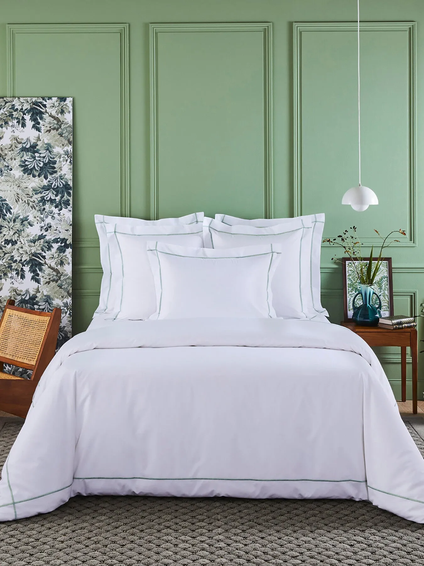 King Size Duvet Cover - Green, Cotton