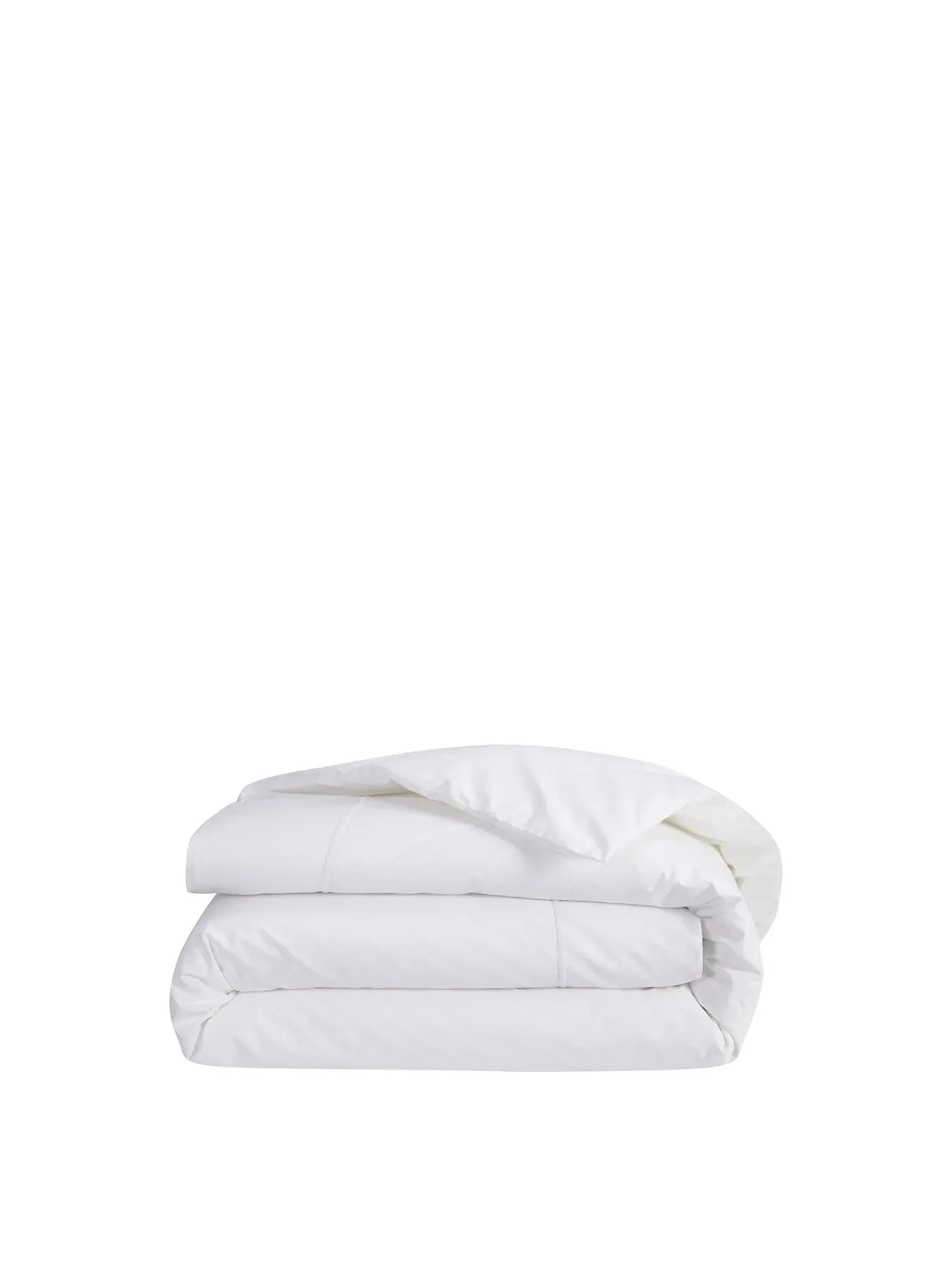 King Size Duvet Cover - White, Cotton Percale