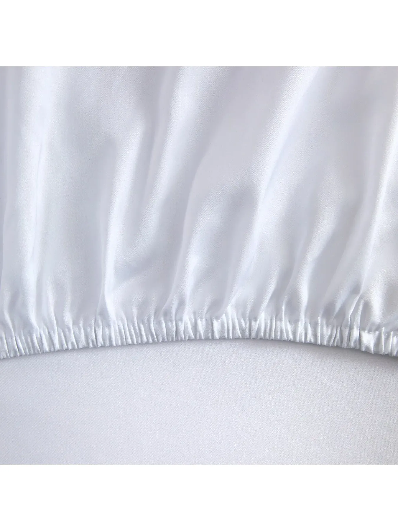 King Size Fitted Sheet - Blanc, Cotton