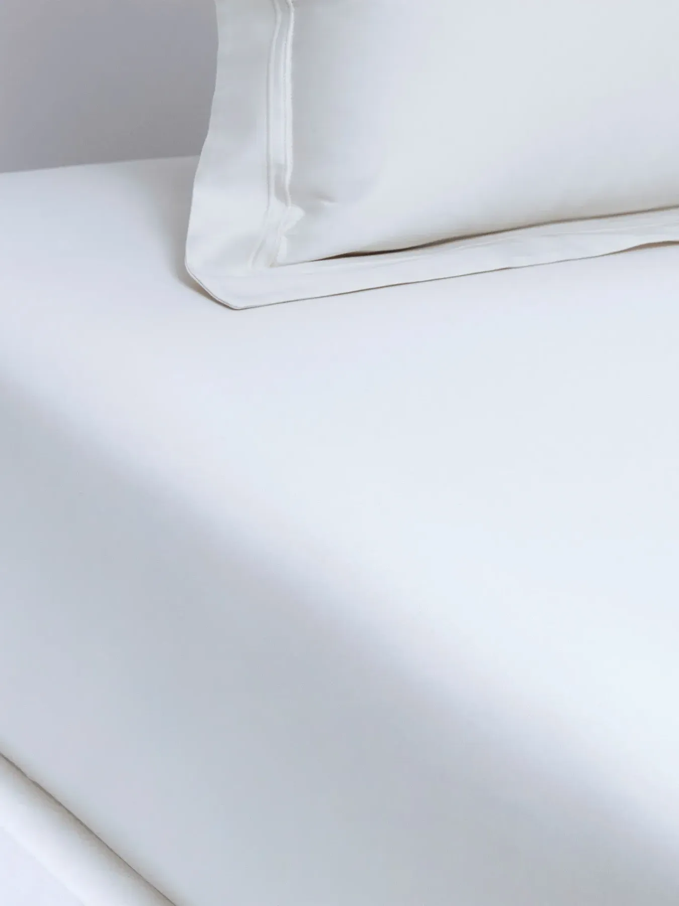 King Size Fitted Sheet - Blanc, Cotton image