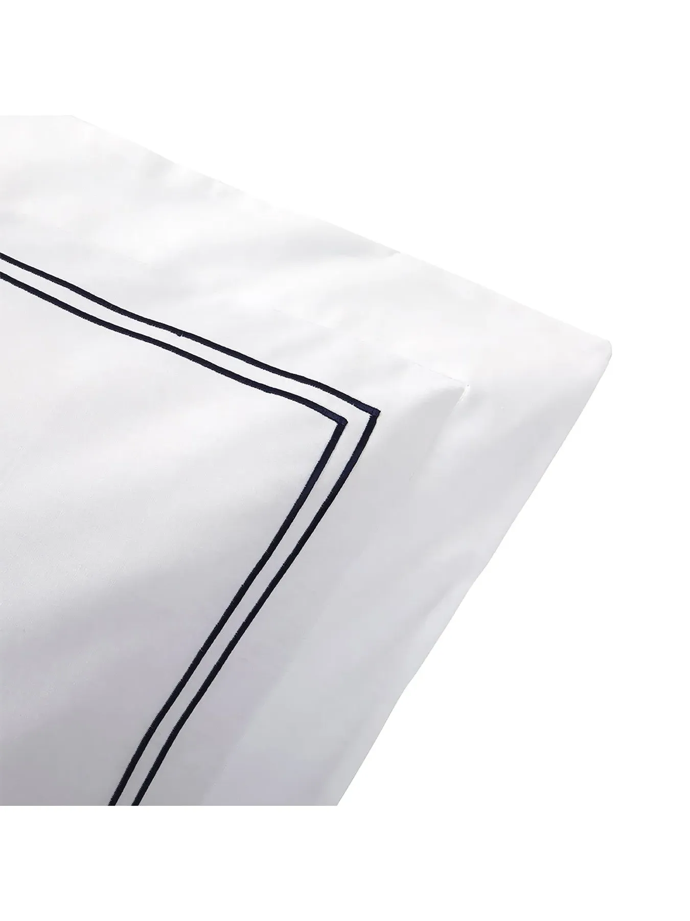 King Size Oxford Pillowcase - Navy, Cotton