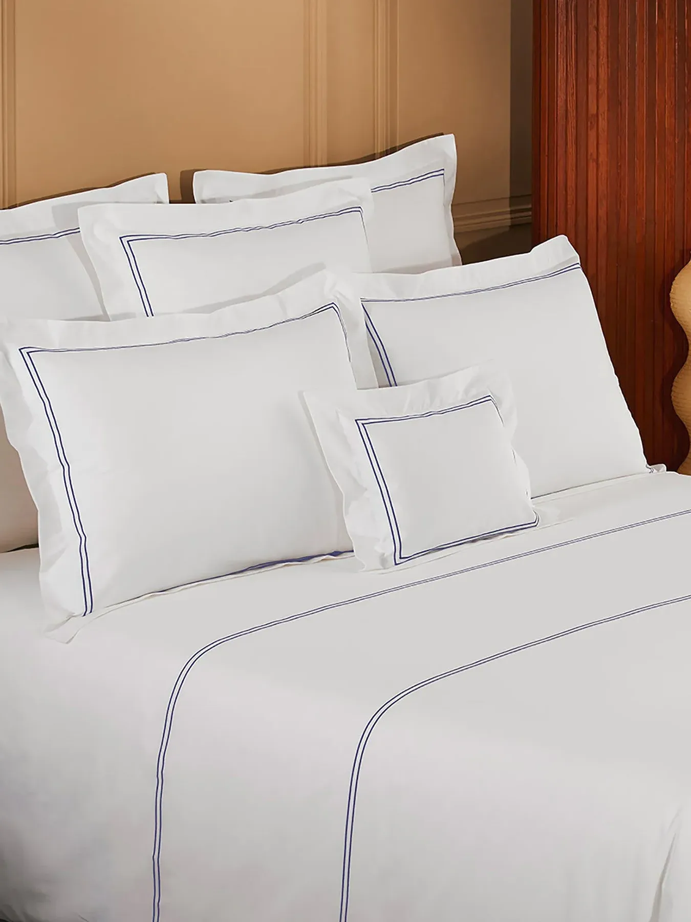 King Size Oxford Pillowcase - Navy, Cotton