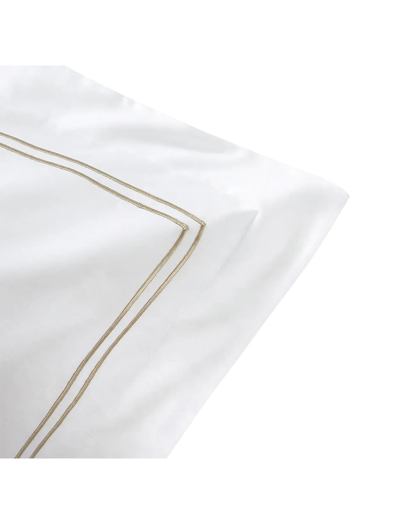 Square Oxford Pillowcase - Beige, Cotton